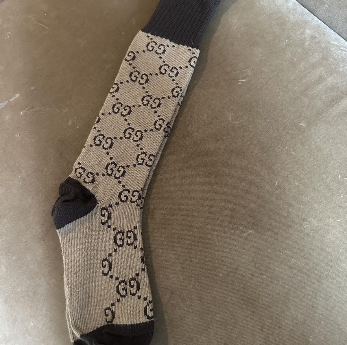 Gucci Gucci Classic Logo Brown Socks Size ONE SIZE - 1 Preview