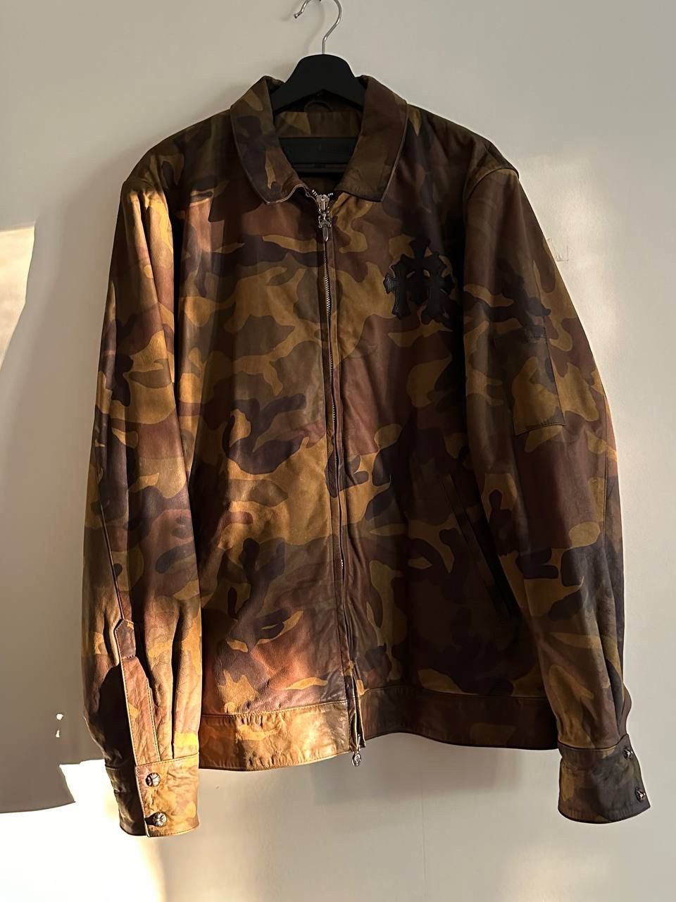 Chrome Hearts Leather Camo Jacket Size US XL / EU 56 / 4 - 2 Thumbnail
