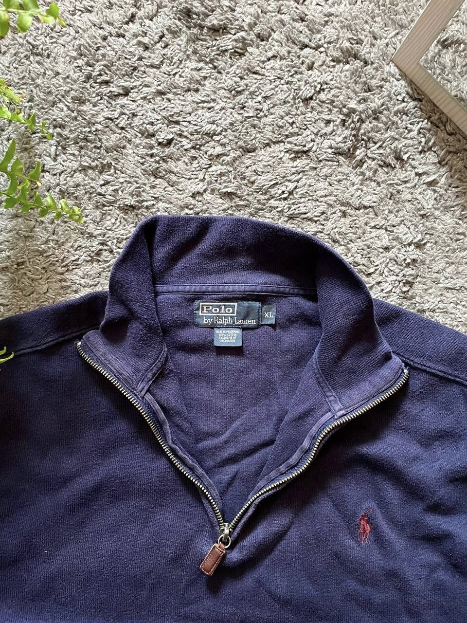 Polo Ralph Lauren × Vintage 00s Polo Ralph Lauren Streetwear 1/3 Zip Sweatshirt Logo Y2k Size US XL / EU 56 / 4 - 9 Thumbnail