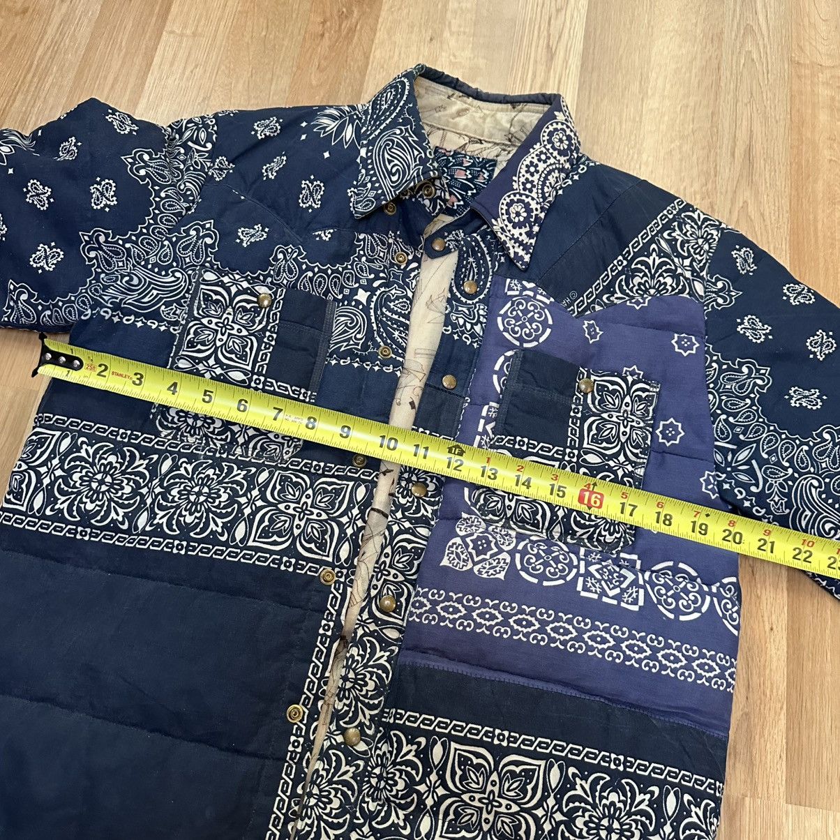 Visvim Navy Kerchief Down Jacket