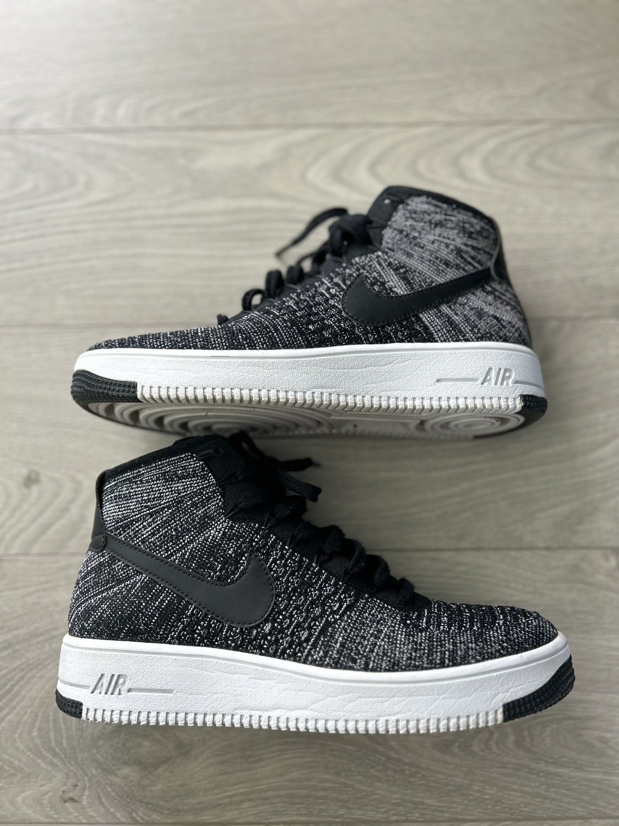 Nike Air Force 1 Ultra Flyknit Mid ‘Oreo’ 2016 Size US 9 / EU 42 - 1 Thumbnail
