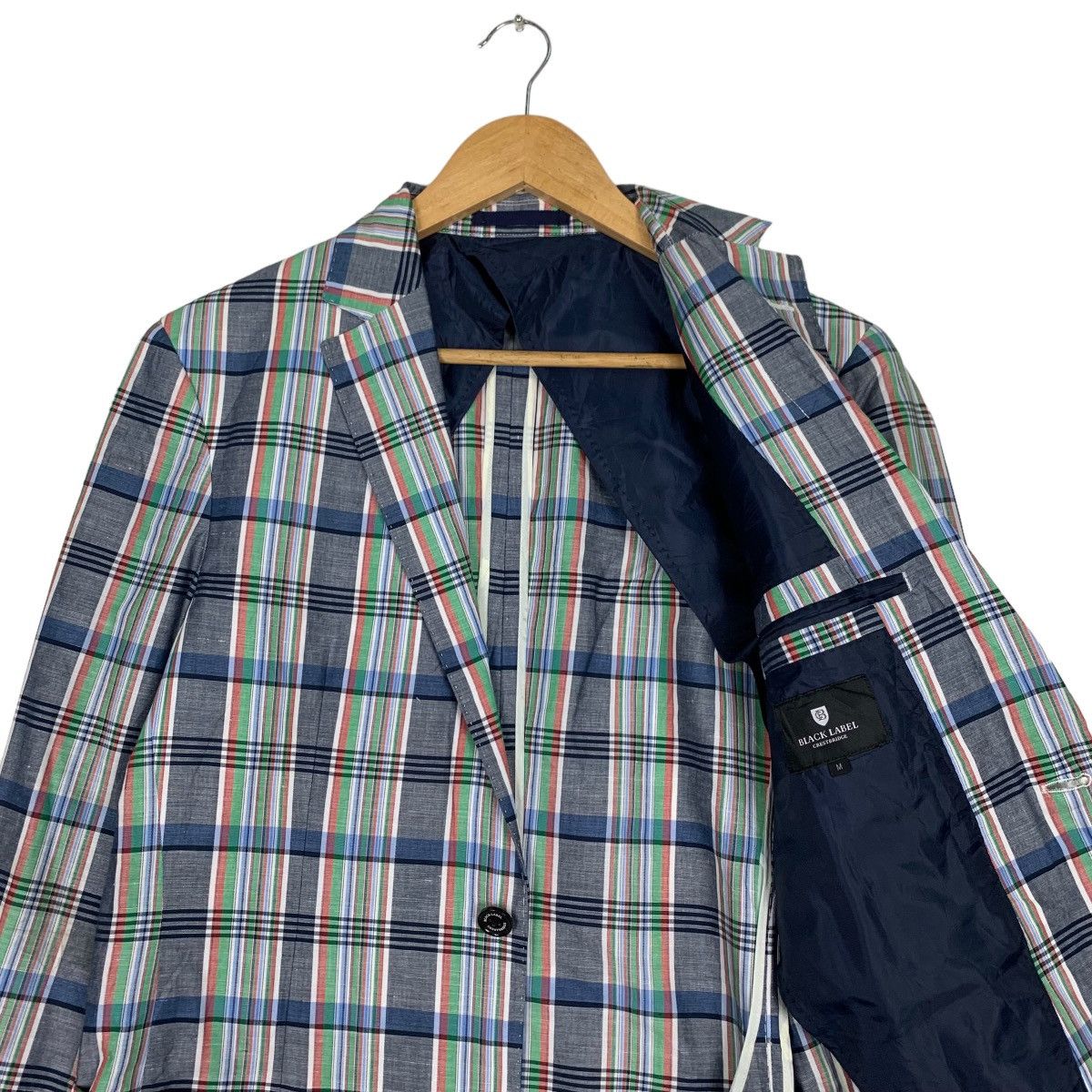 BLACK LABEL Crestbridge Checked Suit Jacket #0943-C42