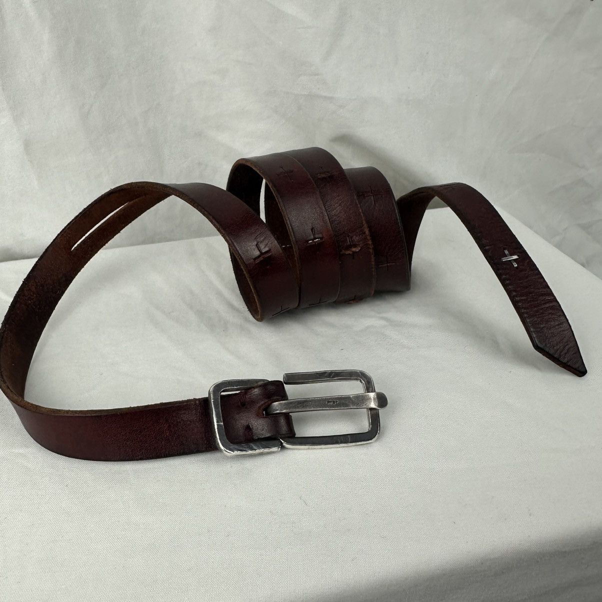 Ma+ MA+ Maurizio Amadei Long Leather Belt Cross Size ONE SIZE - 2 Thumbnail