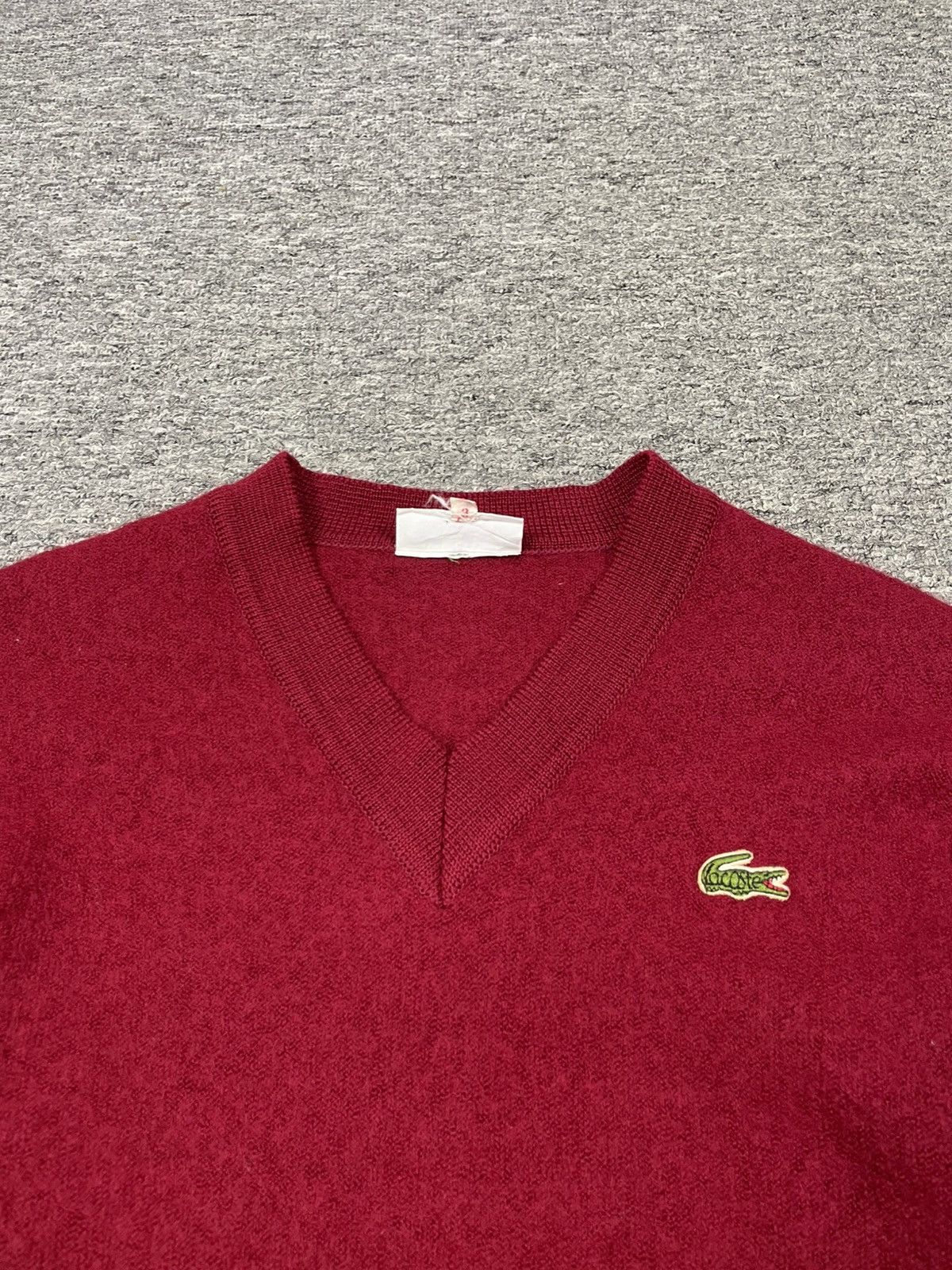 Lacoste × Vintage Vintage Lacoste Wool Sweater Knitwear Cashmere Size US S / EU 44-46 / 1 - 2 Thumbnail