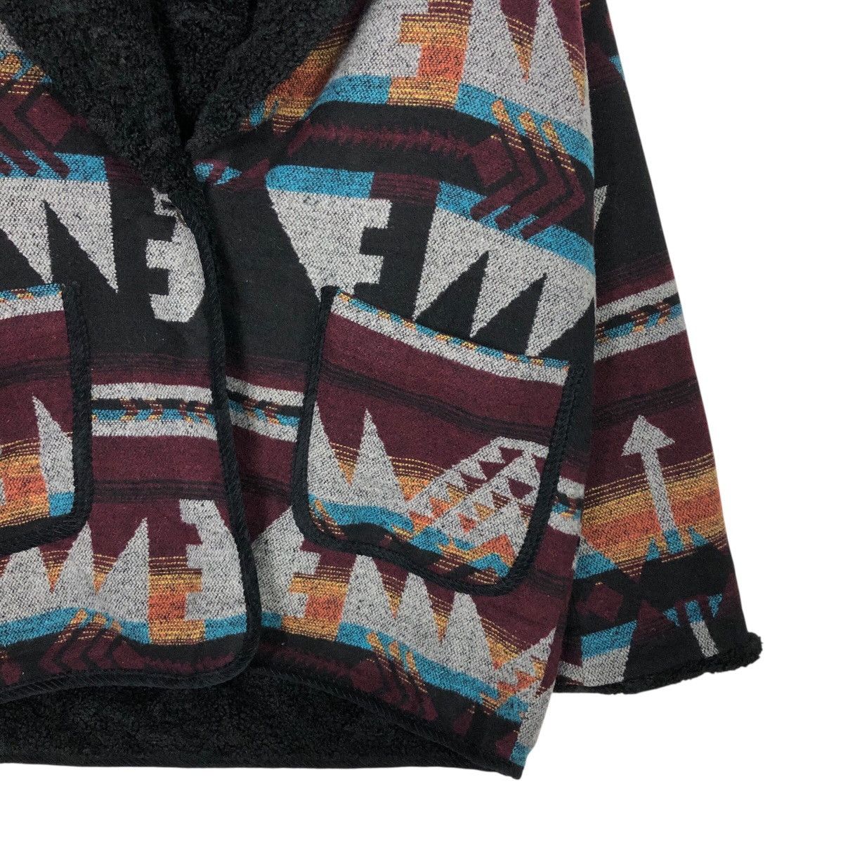 Japanese Brand 📌Vintage Wool Jacket Button Titicaca Navajo Native Design Size US M / EU 48-50 / 2 - 6 Thumbnail