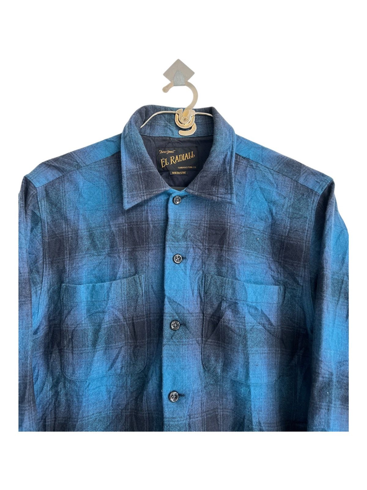 Japanese Brand × Wacko Maria AW12 El Radial Japan Beautiful Shadow Plaid Boxy Fit Flannel Size US M / EU 48-50 / 2 - 3 Thumbnail