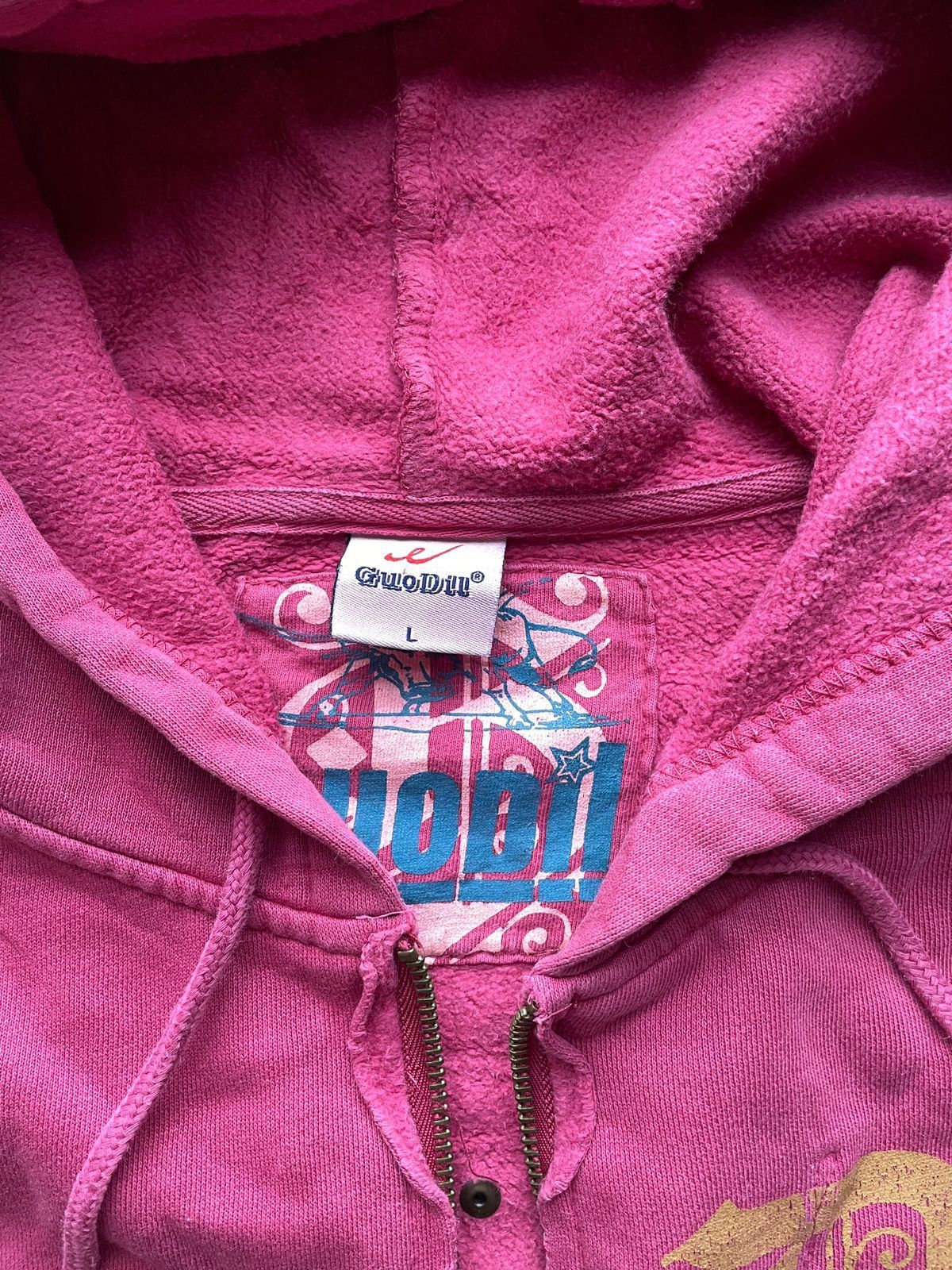 Vintage Vintage Guodil Pink Hoodie Size M / US 6-8 / IT 42-44 - 5 Thumbnail