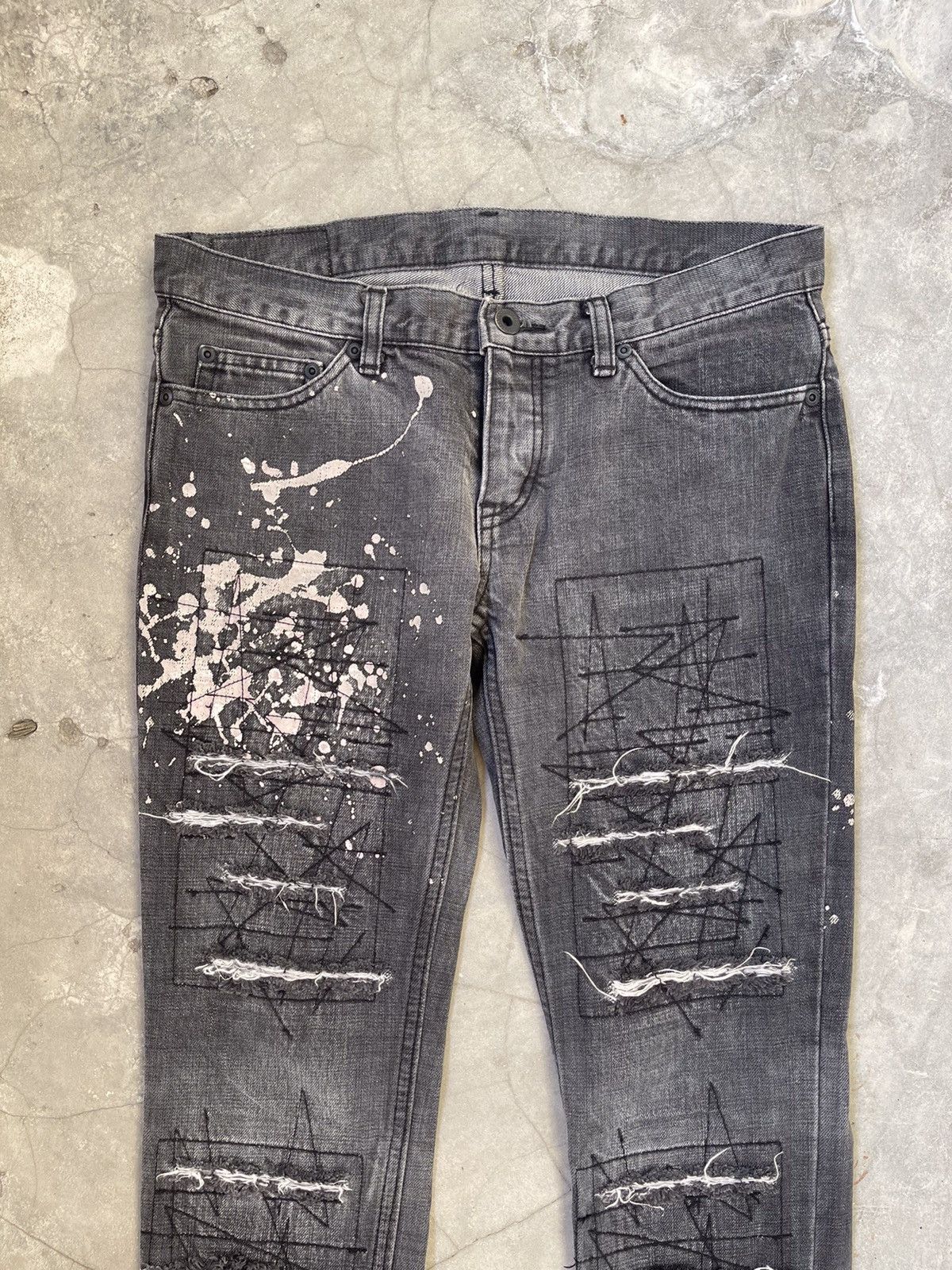 Hysteric Glamour 90s Hysteric Glamour Distressed Denim Size US 31 - 4 Thumbnail