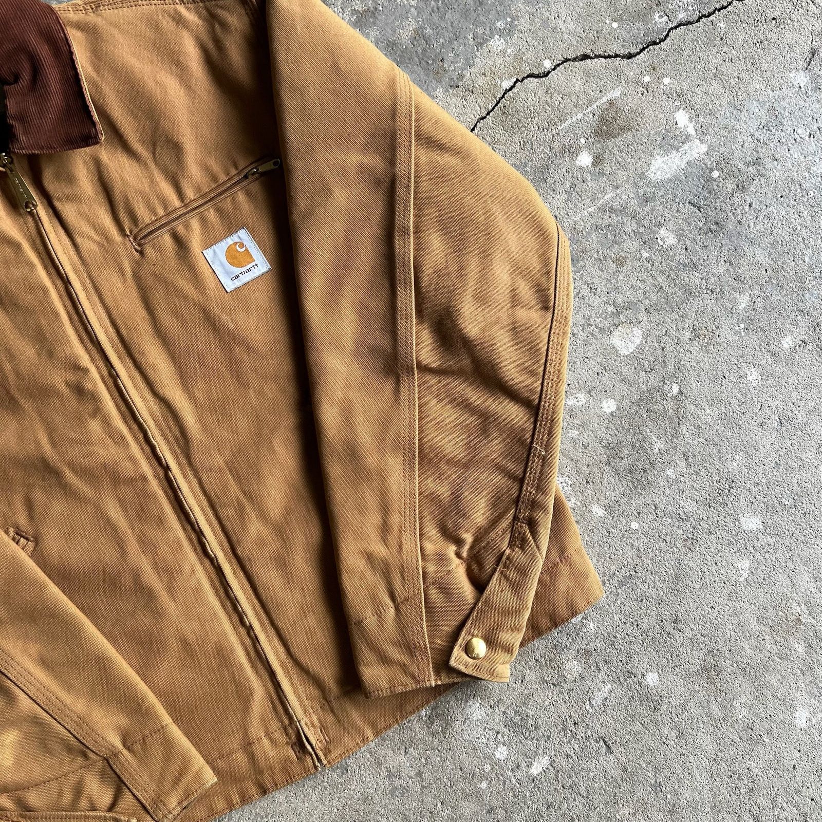 Carhartt × Vintage Carhartt brown detroit work wear jacket Size US S / EU 44-46 / 1 - 3 Thumbnail