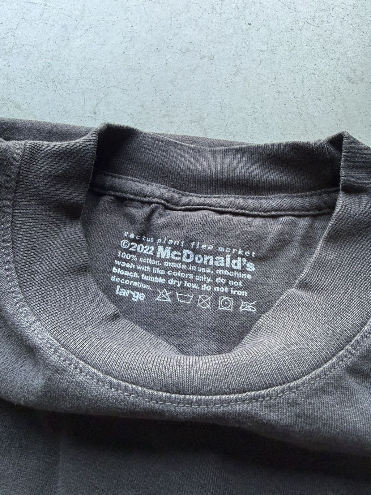 Cactus Plant Flea Market CPFM x McDonlald’s Coffee Stirrer Tee Black Size US L / EU 52-54 / 3 - 3 Thumbnail