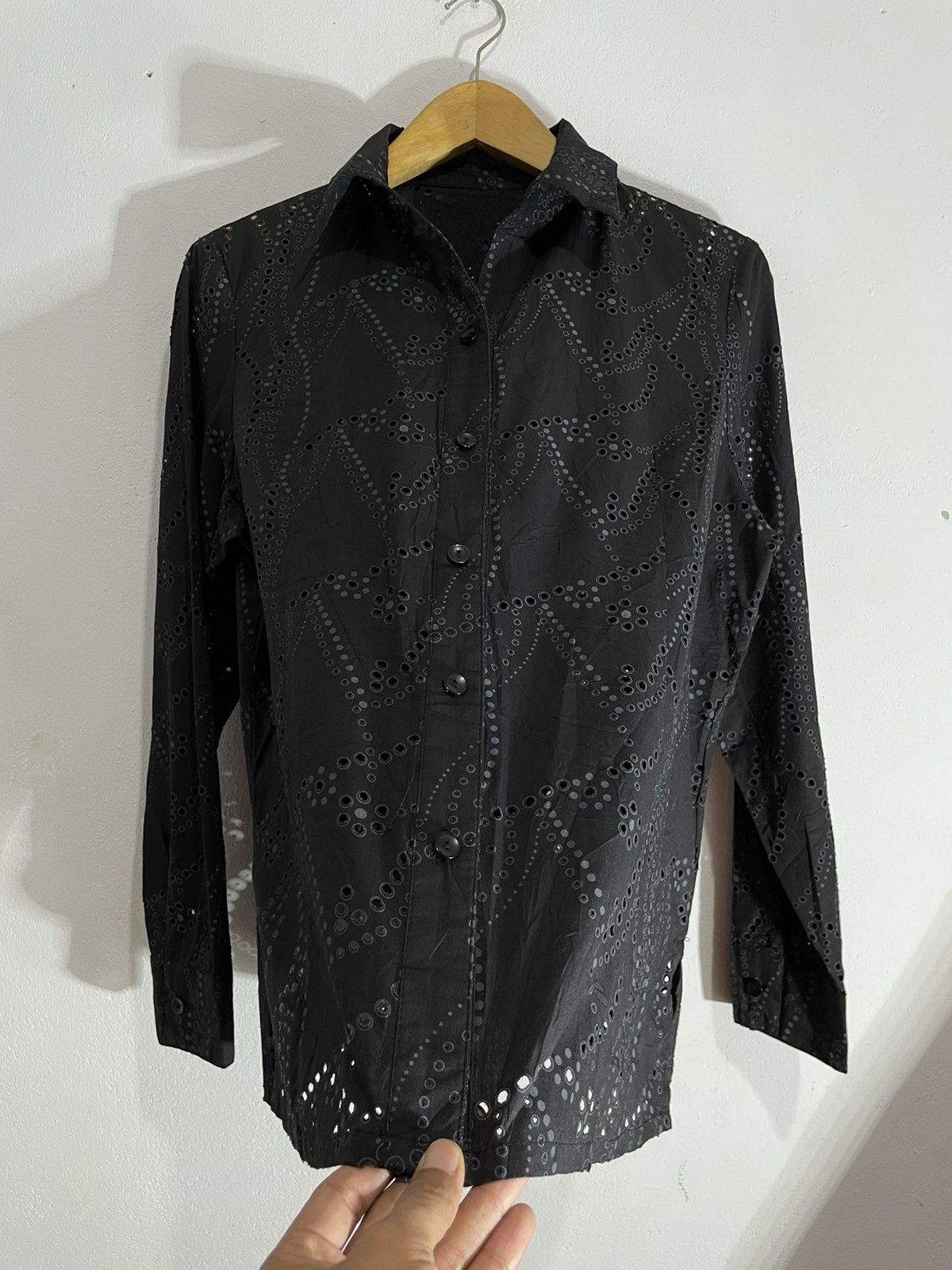 Issey Miyake Japanese Undefined Hole Shirt ,Style Issey Size M / US 6-8 / IT 42-44 - 5 Thumbnail