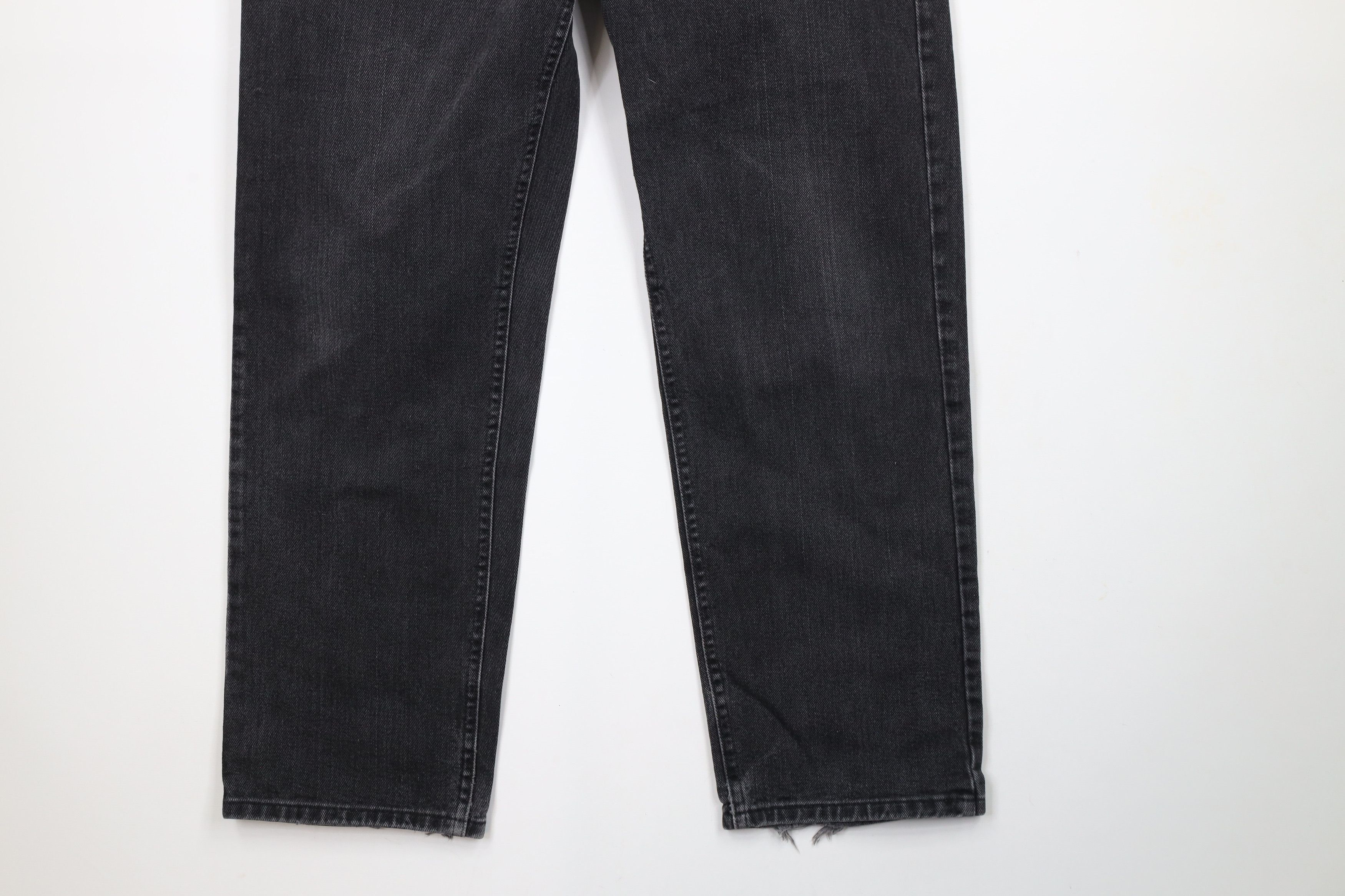 Lee × Vintage Vintage 90s Lee Straight Leg Denim Jeans Black Cotton Size US 34 / EU 50 - 4 Thumbnail