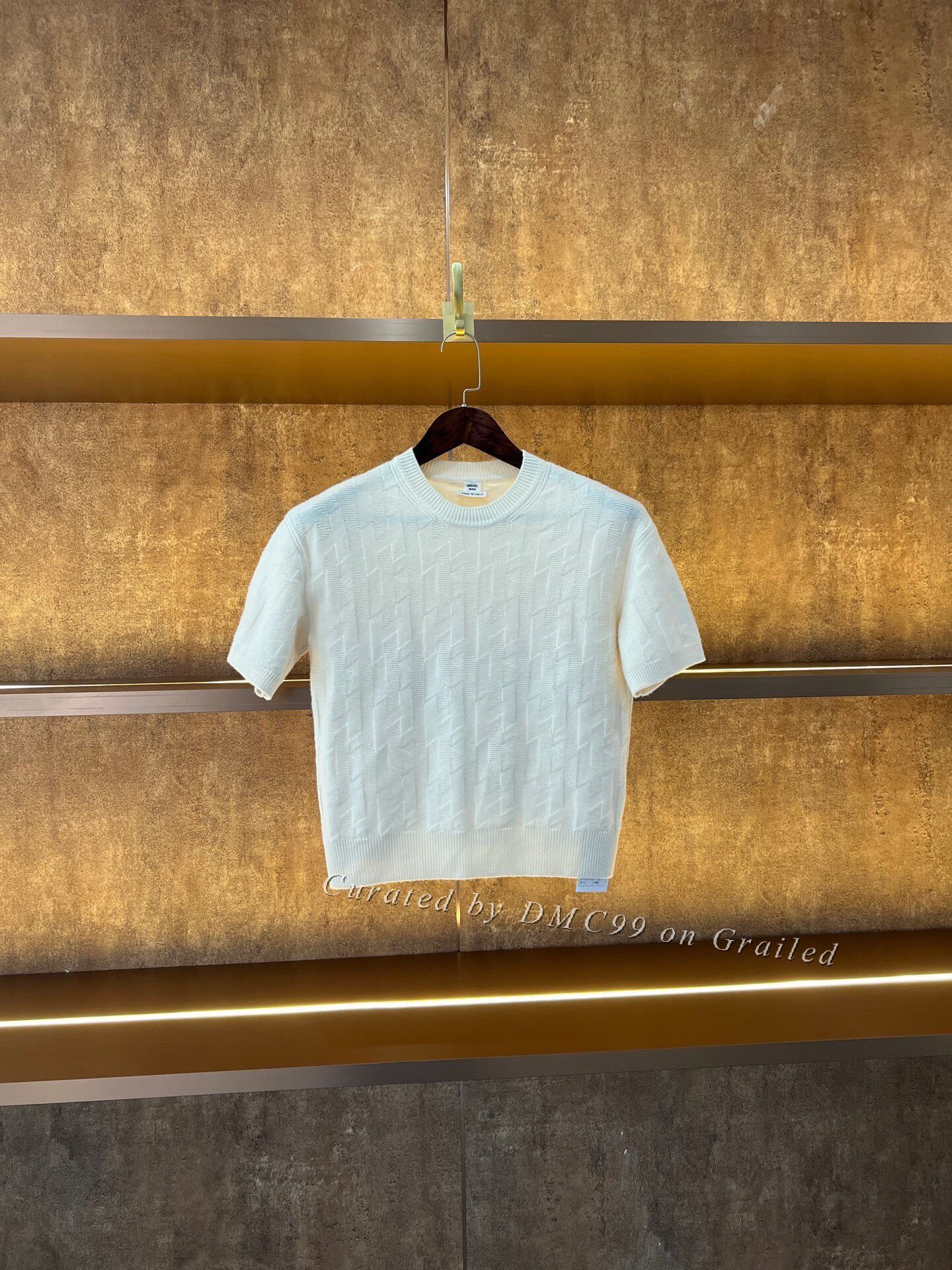 Hermes Hermes All-over Embossed Short Sleeve Size XXS / US 00 / IT 34 - 1 Thumbnail