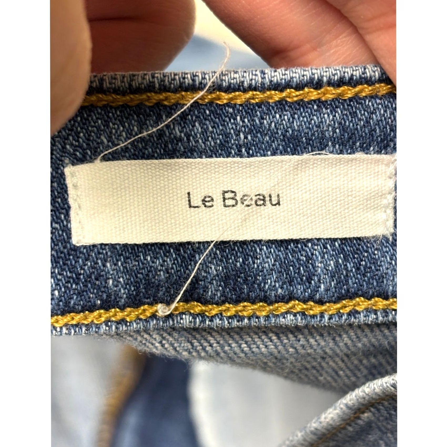 Frame FRAME Le Beau Rips jeans Straight Jeans Women 30X28 Medium Blue Distressed Slim 5-Pocket Zipper Button Mens? Womens? Size 30" / US 8 / IT 44 - 6 Thumbnail