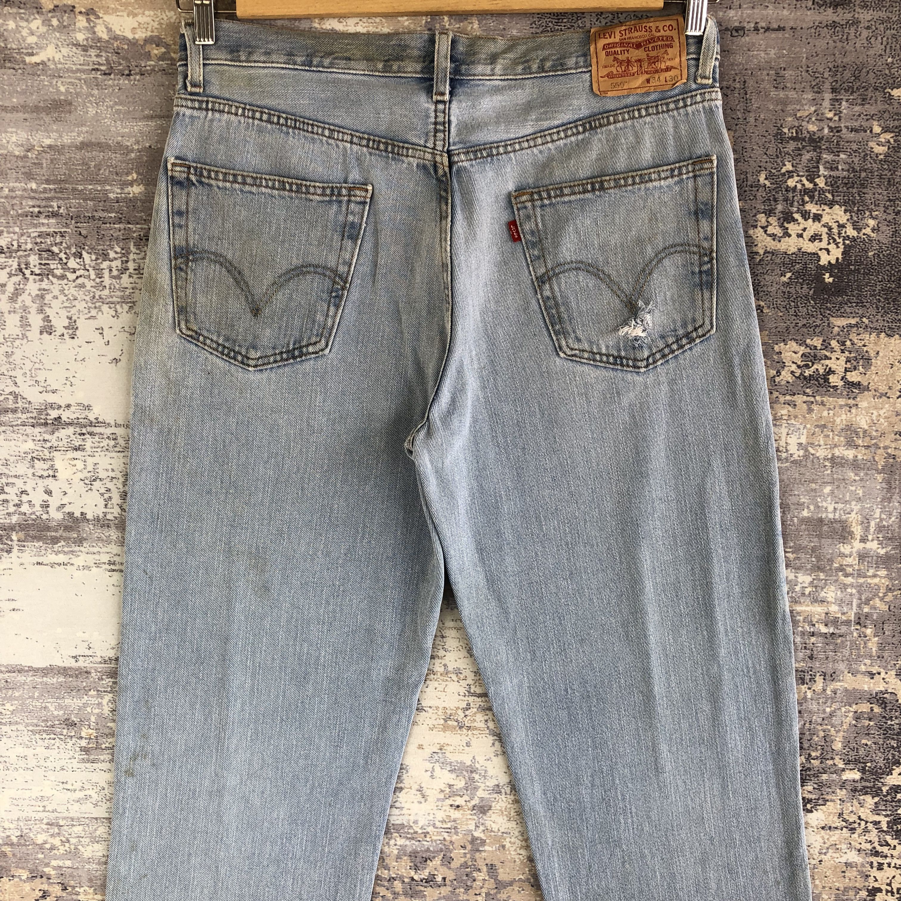 Levi's Vintage Y2K Dirty Levis Distressed Jeans Levi's Faded Denim Size US 34 / EU 50 - 4 Thumbnail