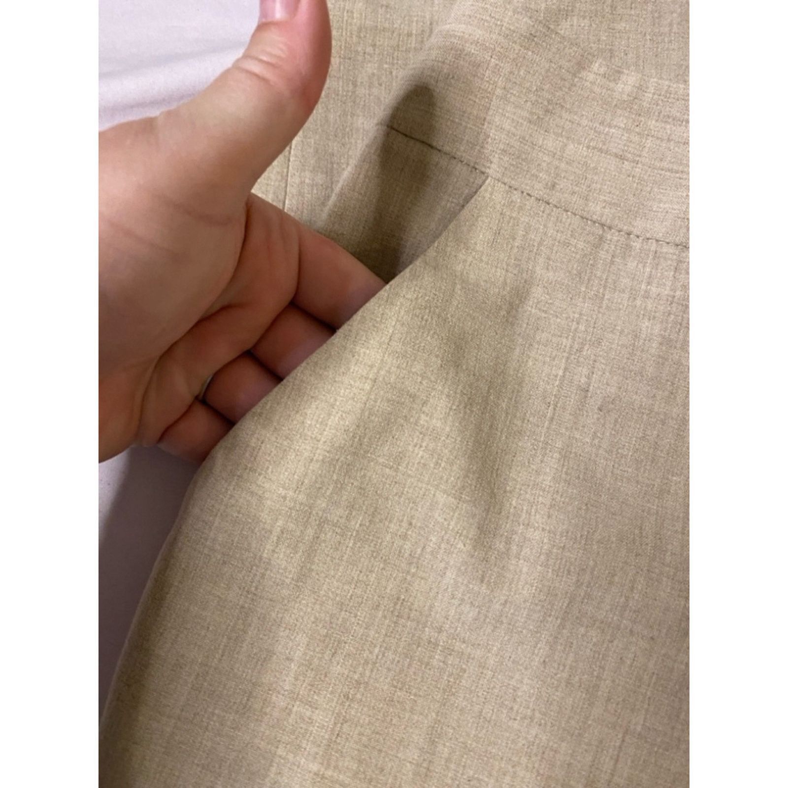 Calvin Klein Calvin Klein Beige Lightweight Trousers Officewear Slacks 2 Size 26" / US 2 / IT 38 - 7 Thumbnail