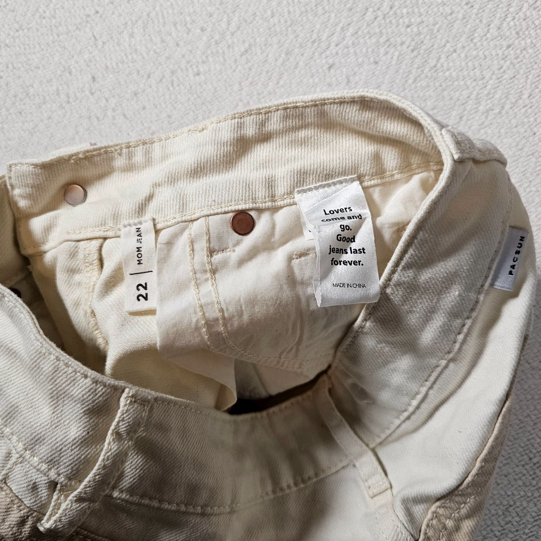 Pacsun Pacsun Mom Jeans 22 Brown Color Block High Rise 90s Style Relaxed Fit Denim Size 40" / US 18 - 4 Thumbnail