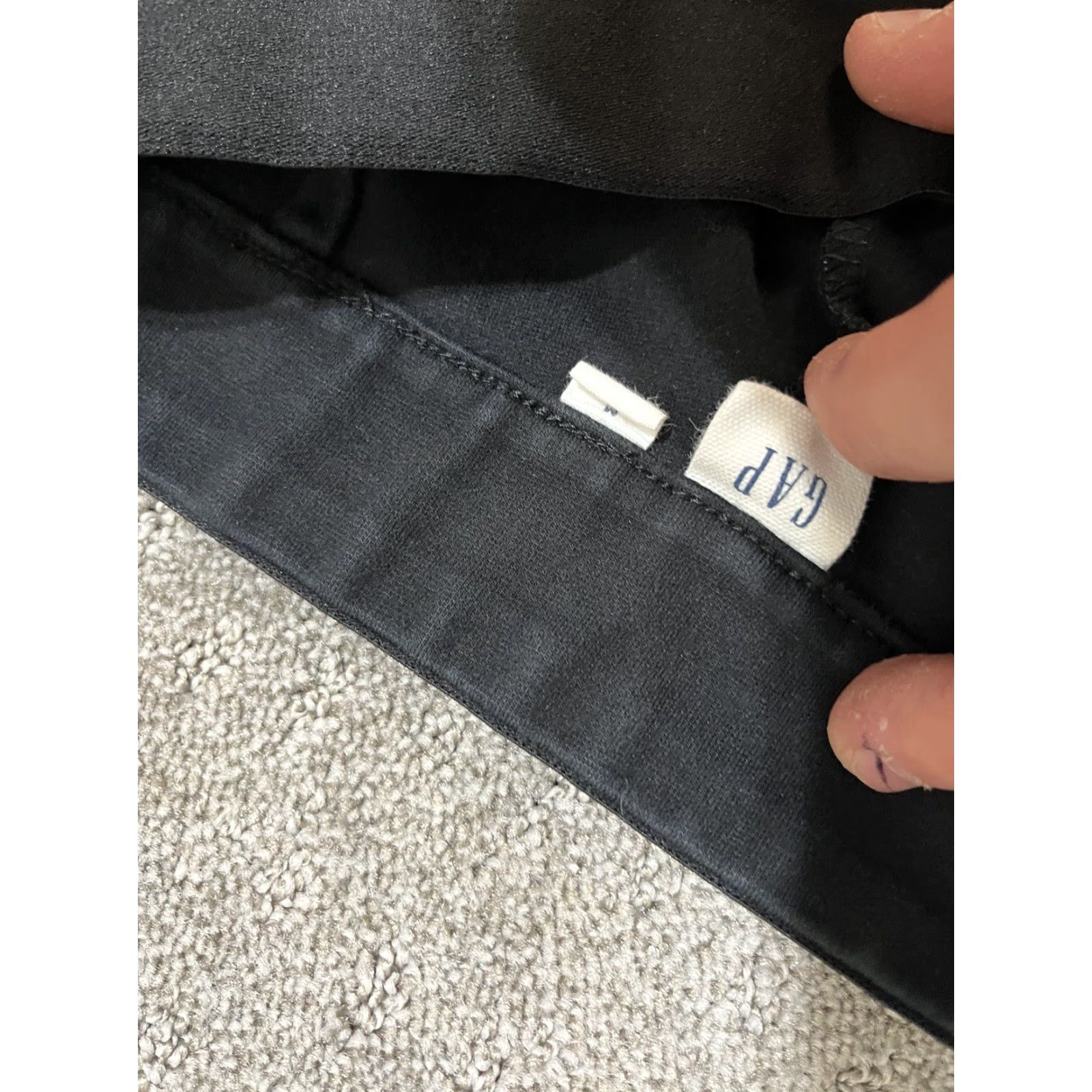 Gap Gap Pants Women Medium Black Side Zip Stretch Pull-On Slim Fit Size 32" / US 10 / IT 46 - 5 Thumbnail