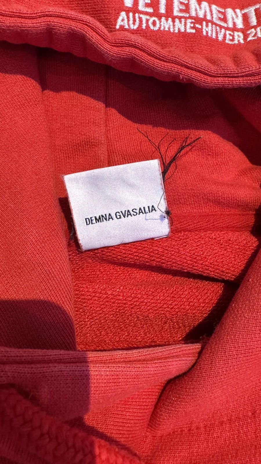 Vetements Vetements Seoul Exclusive Metal Hoodie Red (S) Size US S / EU 44-46 / 1 - 7 Thumbnail