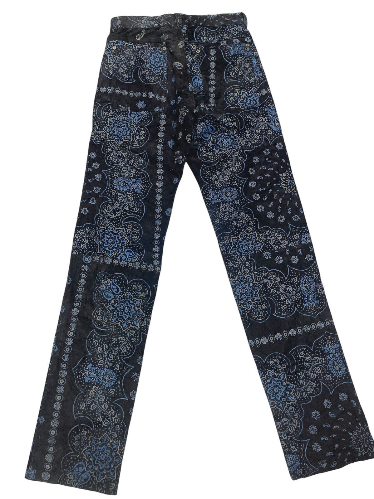 Genuine Leather × Japanese Brand × Kapital VINTAGE PAISLEY SUEDE PANTS INSPIRED KAPITAL Size US 27 - 2 Thumbnail