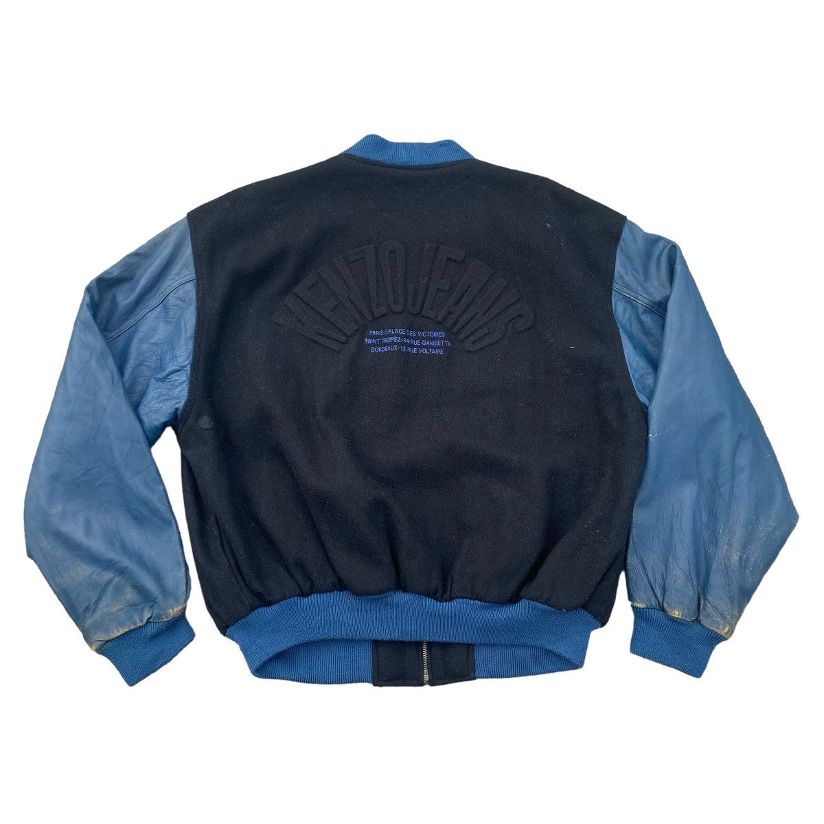 Kenzo 1980s Kenzo Wool Leather jacket Size US L / EU 52-54 / 3 - 3 Thumbnail
