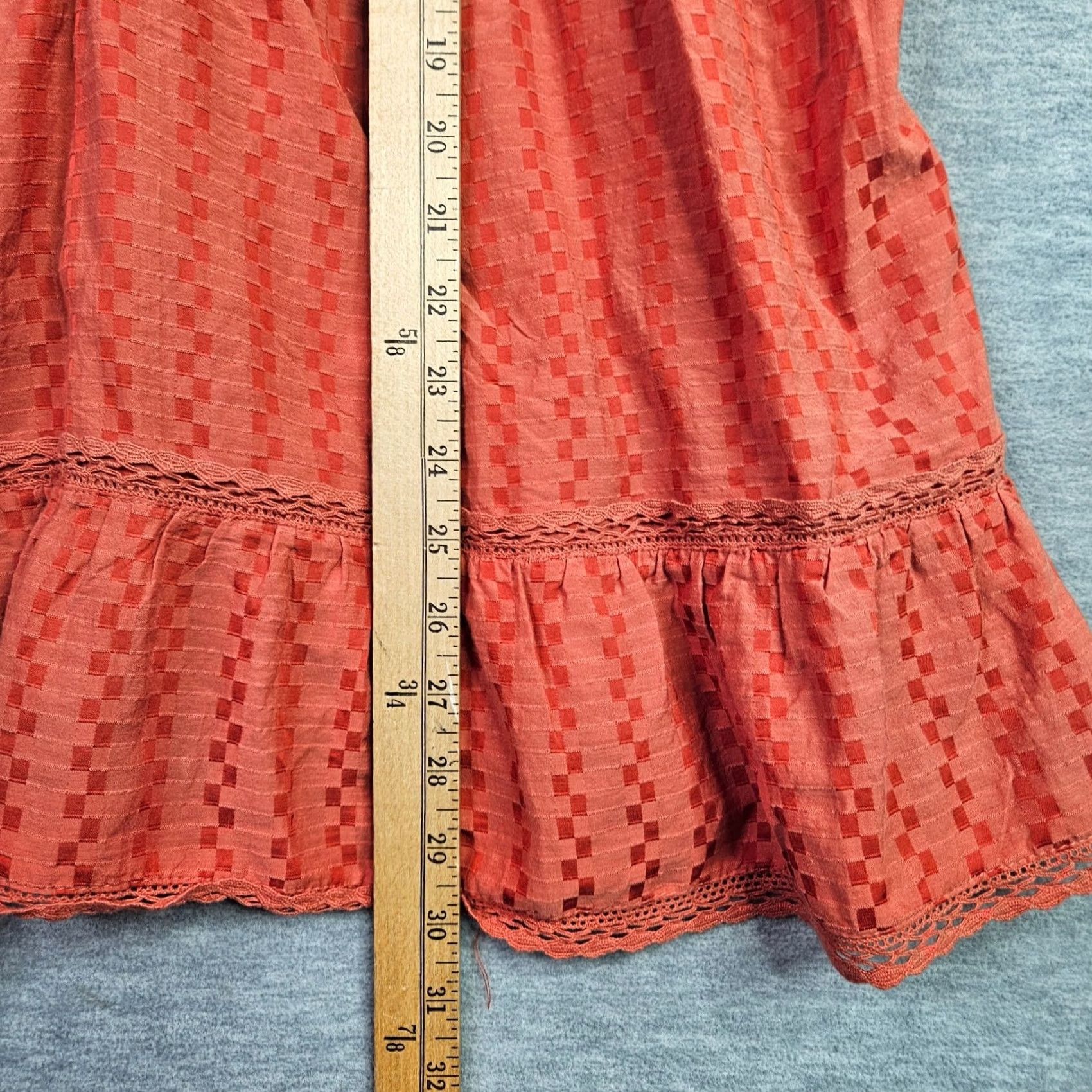 Free People FREE PEOPLE Elisa Tunic Lace Top Paprika Orange NWT Size M Size M / US 6-8 / IT 42-44 - 7 Thumbnail