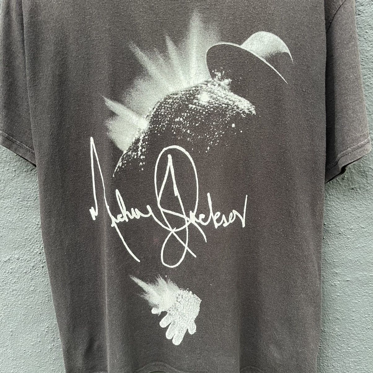 Band Tees Thrashed Faded Y2k Micheal Jackson Band Tee Size US M / EU 48-50 / 2 - 2 Thumbnail