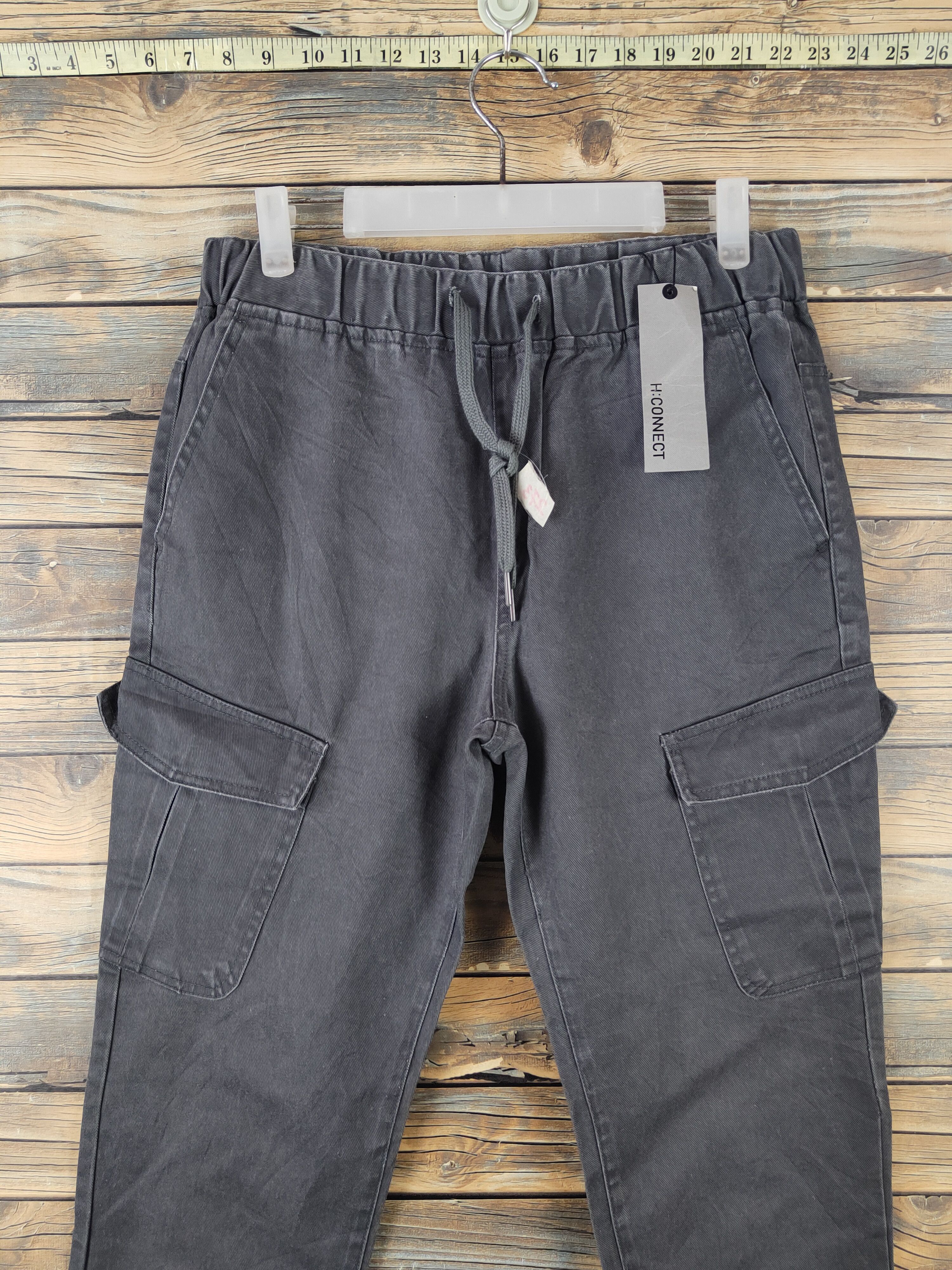 Japanese Brand DLL H.Connect Gray Multipocket Tactical Cargo Pants #273 Size US 30 / EU 46 - 2 Thumbnail