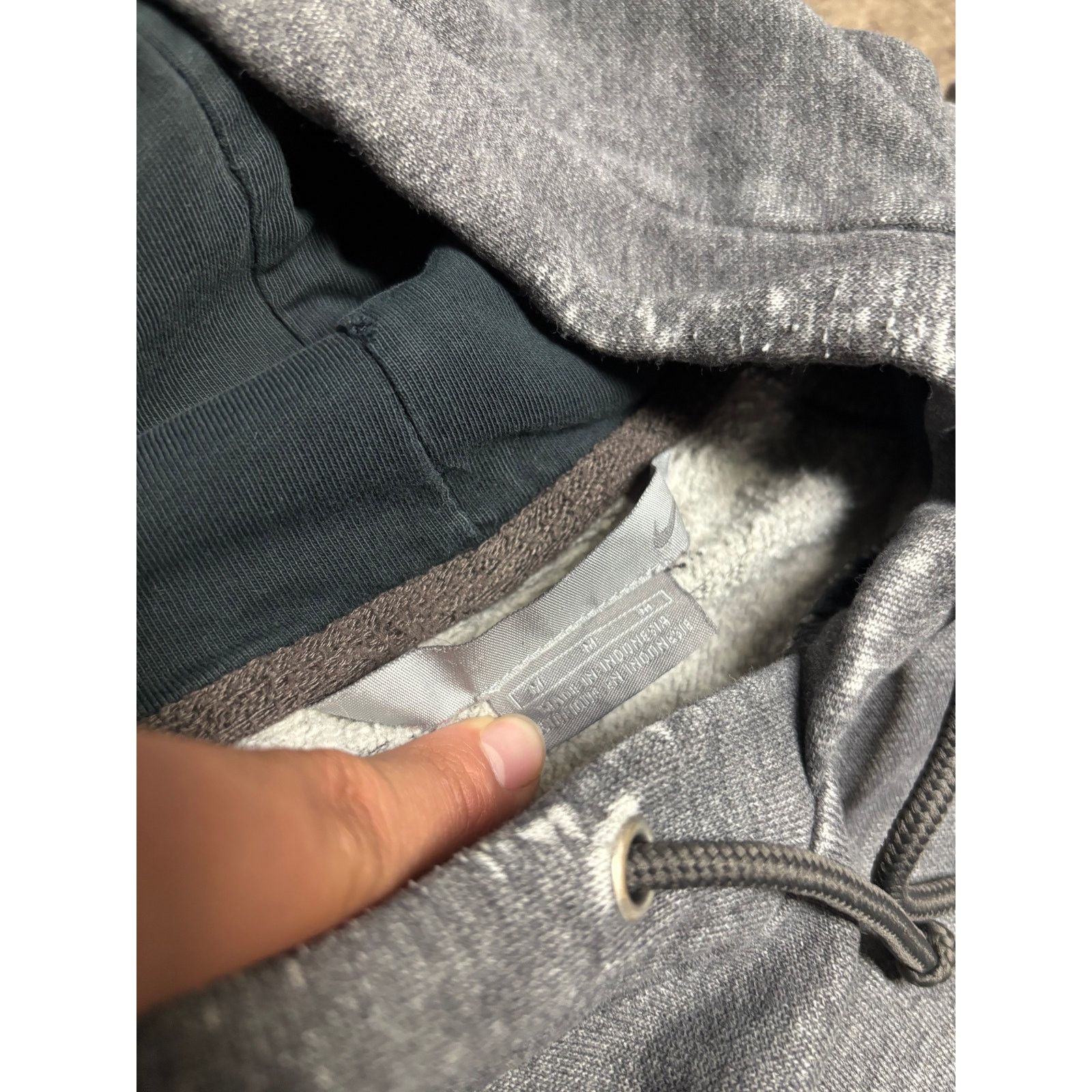 Nike × Vintage Vintage Nike Pullover Hoodie Gray 00s Size US M / EU 48-50 / 2 - 3 Thumbnail