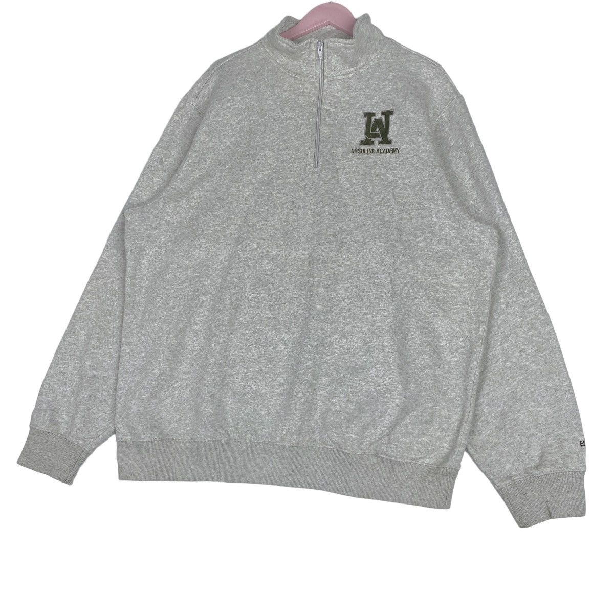 Designer × Vintage Ursuline Academy Half Zip Sweatshirt Pullover Jumper Size US XL / EU 56 / 4 - 3 Thumbnail