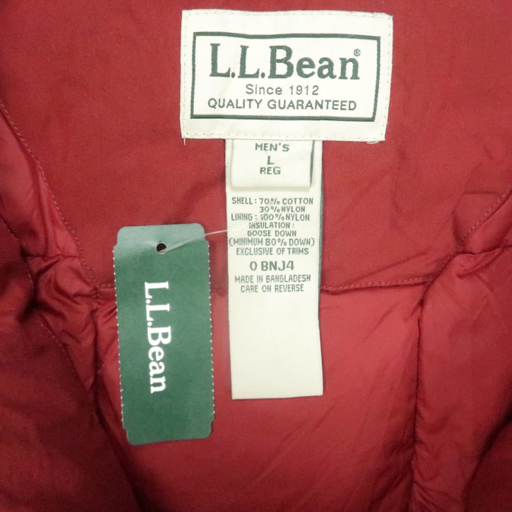 Vintage VINTAGE LL Bean Jacket Mens Large Mountain Red Acadia Down Insulated Lined Chore NWT Size US L / EU 52-54 / 3 - 3 Thumbnail