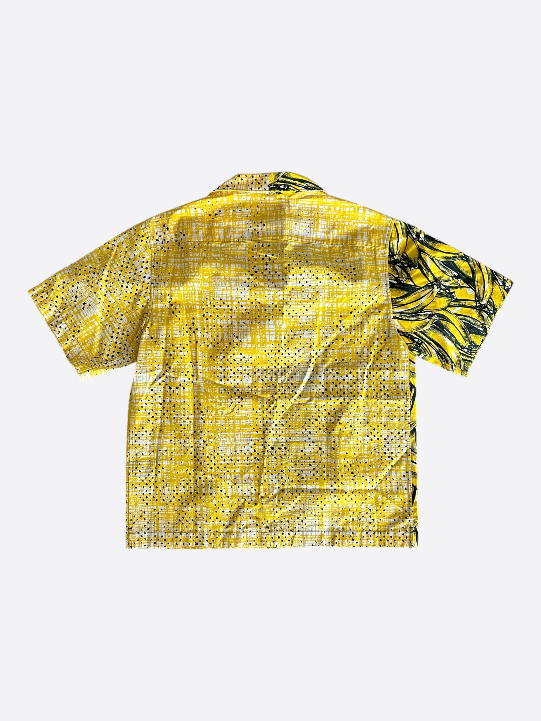 Prada Prada Yellow Banana Split Button Up Shirt Size US M / EU 48-50 / 2 - 2 Thumbnail
