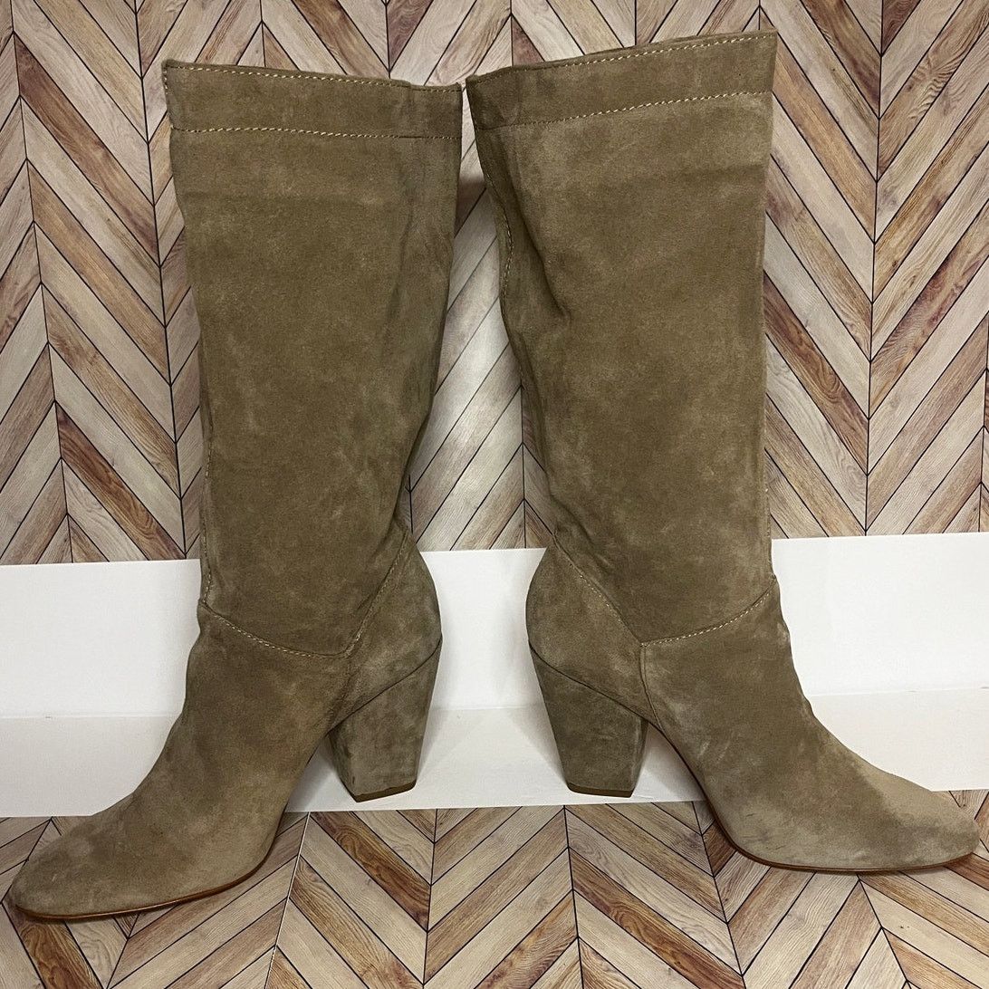 Other 1.State Maribell Pebble Suede Mid-Calf Boots Tan Womens 7.5M Size US 7.5 / IT 37.5 - 6 Thumbnail