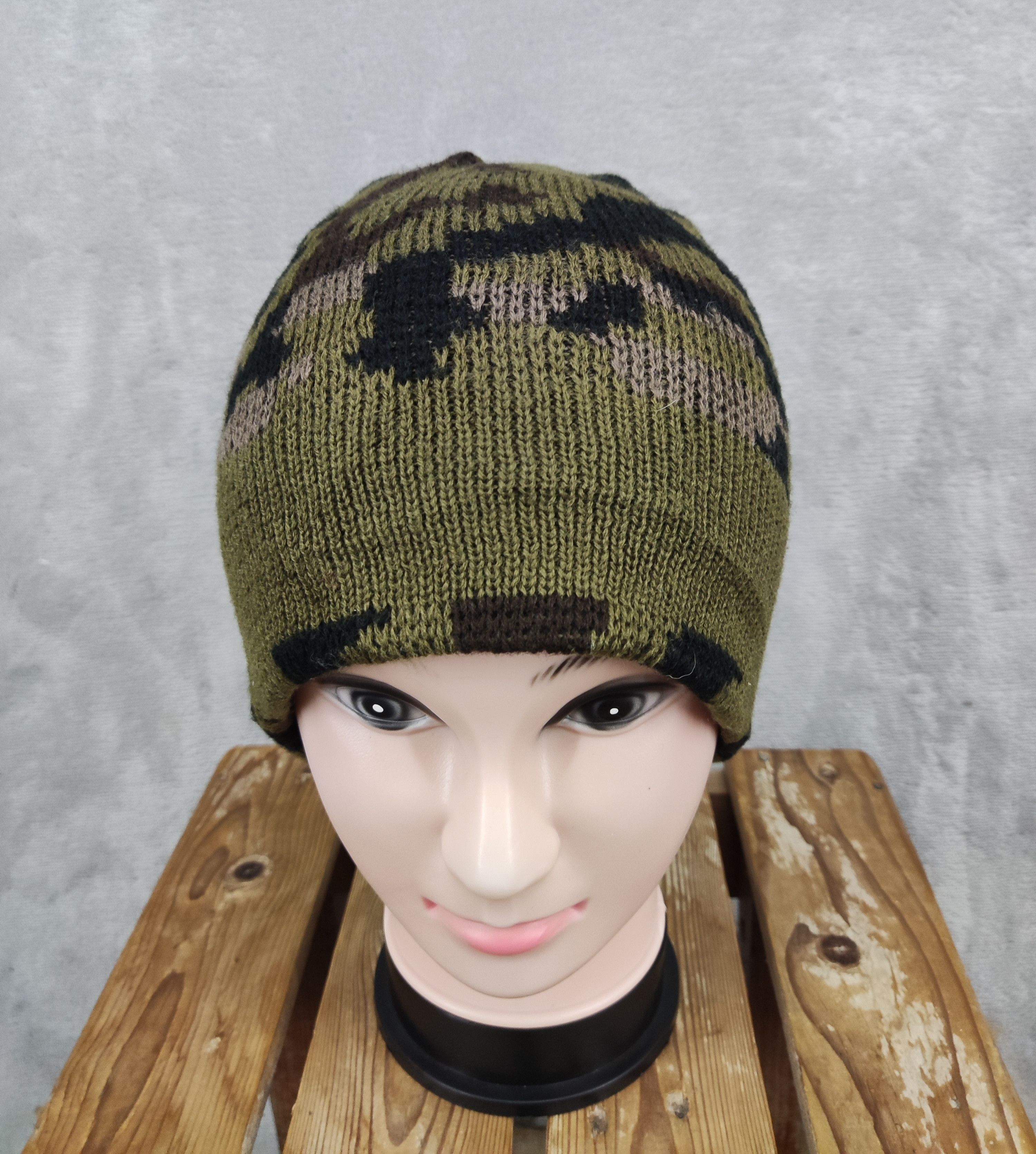image of Unknown Camoflage Pattern Beanie Hat in Mix, Men's