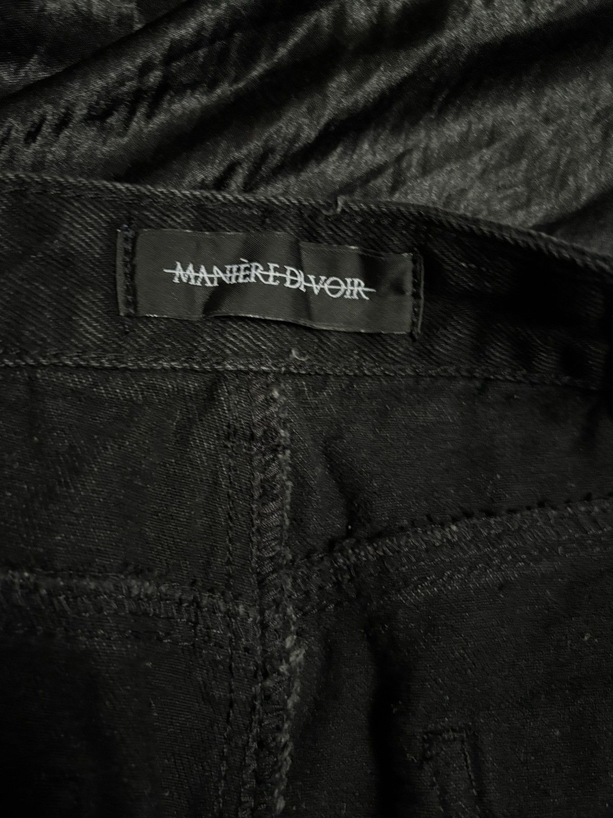 Maniere De Vior Relaxed Fit Jean - Washed Black Size US 32 / EU 48 - 3 Thumbnail