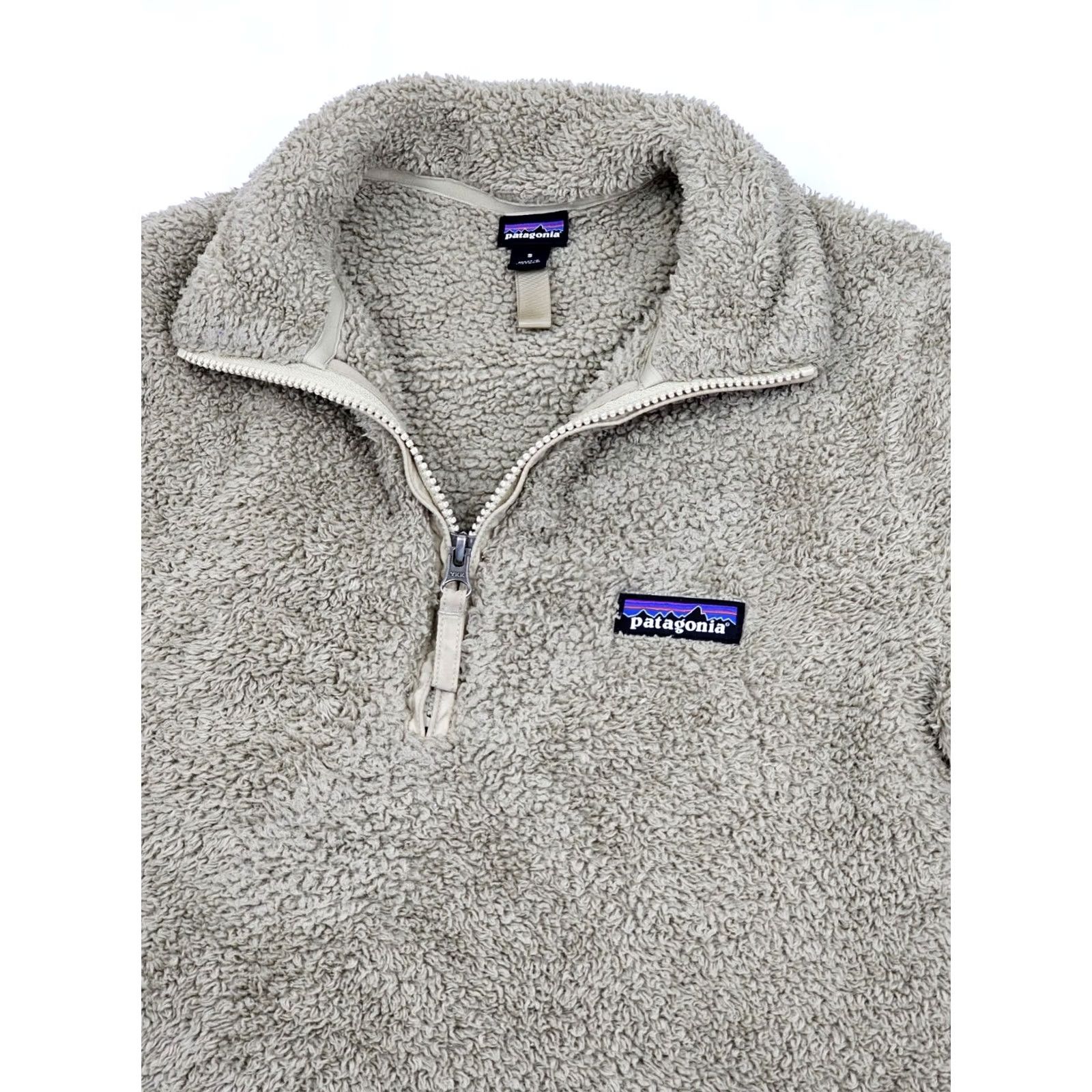 Patagonia Patagonia Los Gatos 1/4-Zip Deep Pile Sherpa Pullover Sweater Women S Beige Mock Size S / US 4 / IT 40 - 2 Thumbnail