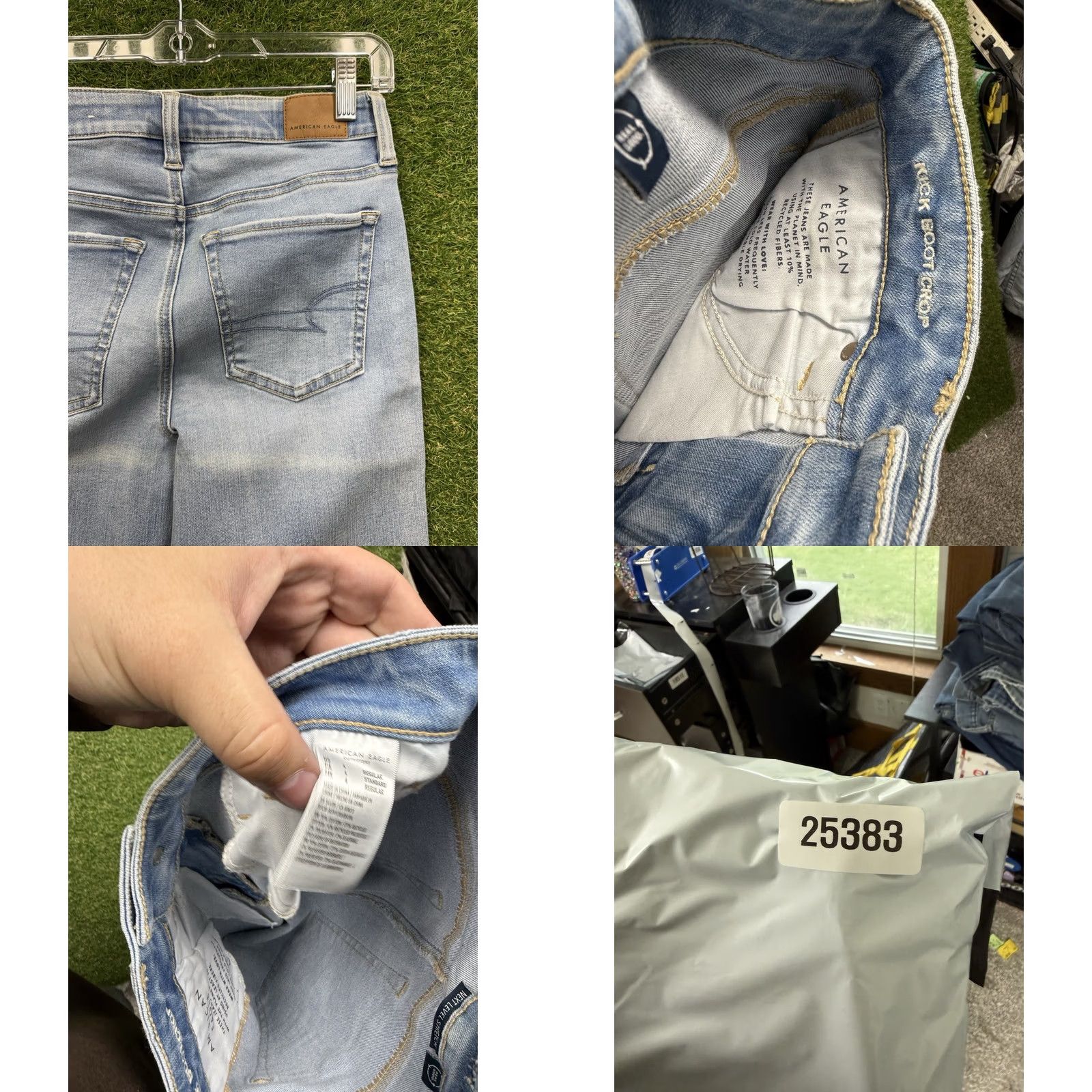 American Eagle Outfitters American Eagle Outfitters Jeans Womens 4 Next Level Low-Rise Bootcut Light Wash Denim Blue 27in inseam Regular Size 27" / US 4 / IT 40 - 8 Thumbnail