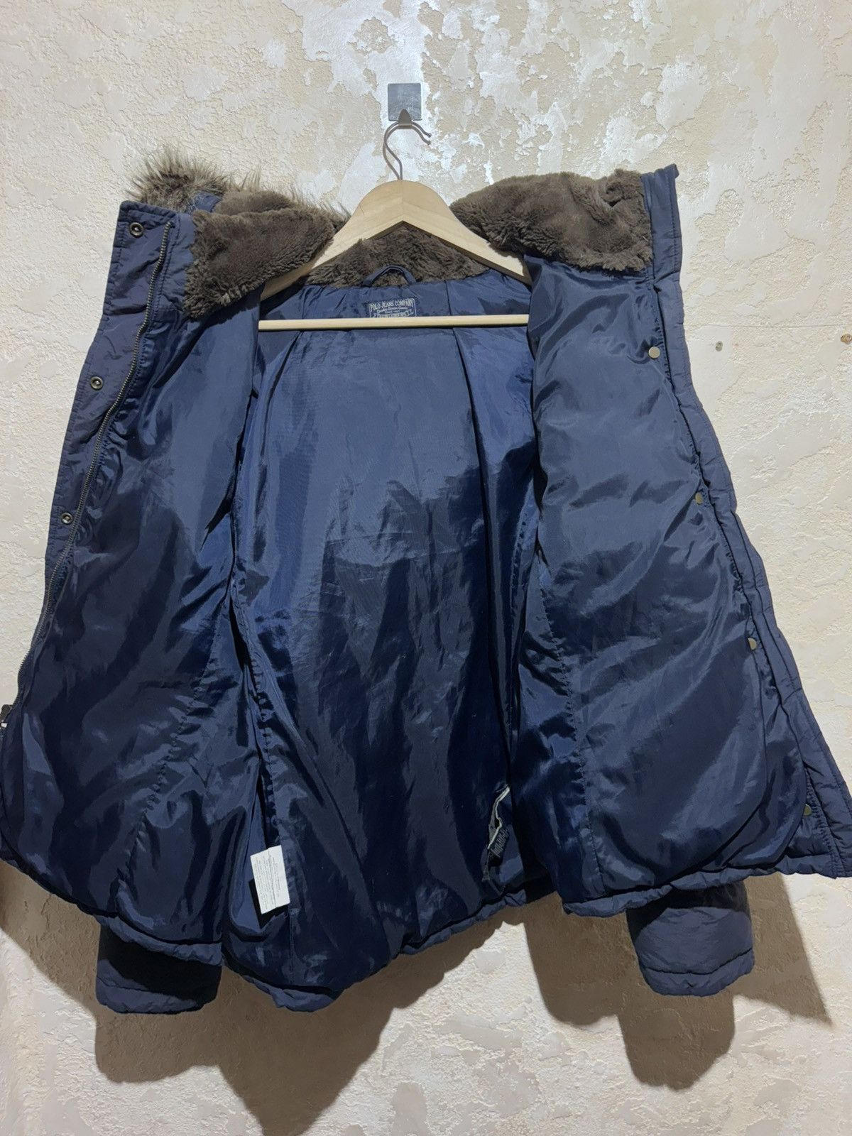 Polo Ralph Lauren × Vintage Very Rare Polo Jeans CO Ralph Lauren Faur Fur Feather Down Size L / US 10 / IT 46 - 18 Thumbnail