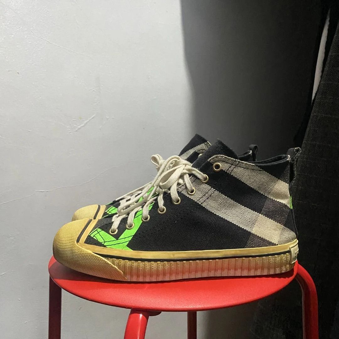 Burberry Burberry Bourne Cotton High-Top 8 Size US 8 / EU 41 - 4 Thumbnail
