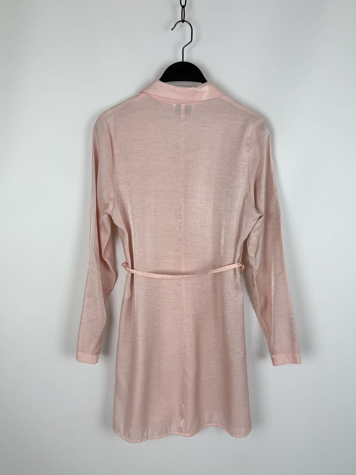 Sandro 1990’s Vintage Sandro Paris Baby Pink Button Sleep Dress 40 Size M / US 6-8 / IT 42-44 - 7 Thumbnail
