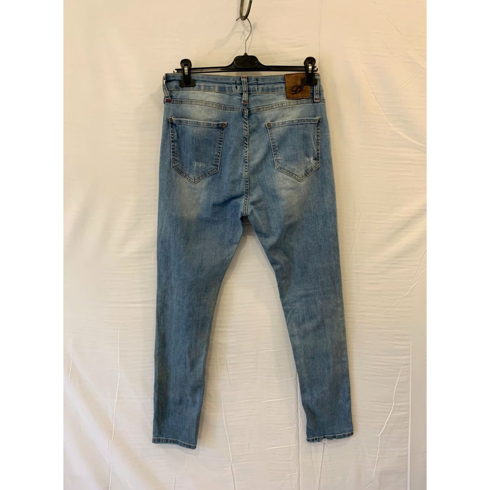 Dsquared2 Dsquared2 Jeans Mens 37x30 Skinny Distressed Light Wash Made Italy D2 Stained#P5 Size US 36 / EU 52 - 2 Thumbnail