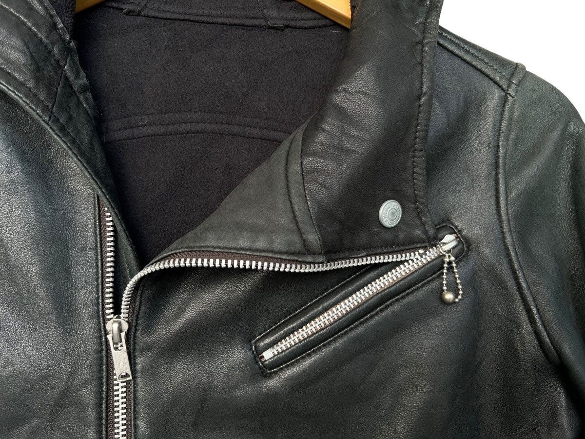 Hysteric Glamour Hysteric Glamour Leather Jacket Multi Zip Perfecto Hoodie Size S / US 4 / IT 40 - 12 Thumbnail