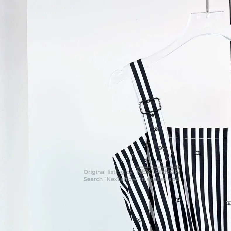 Chanel Chanel 24M black and white striped suspender jumpsuit Size 24" / US 00 / IT 34 - 3 Thumbnail