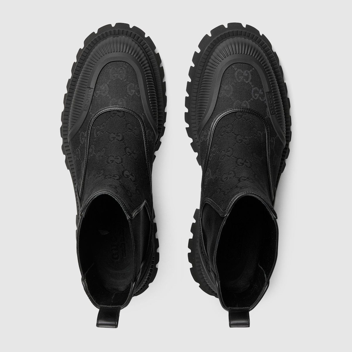 Gucci o1s1wg110325 Men's GG Ankle Boots in Black Size US 8.5 / EU 41-42 - 6 Thumbnail