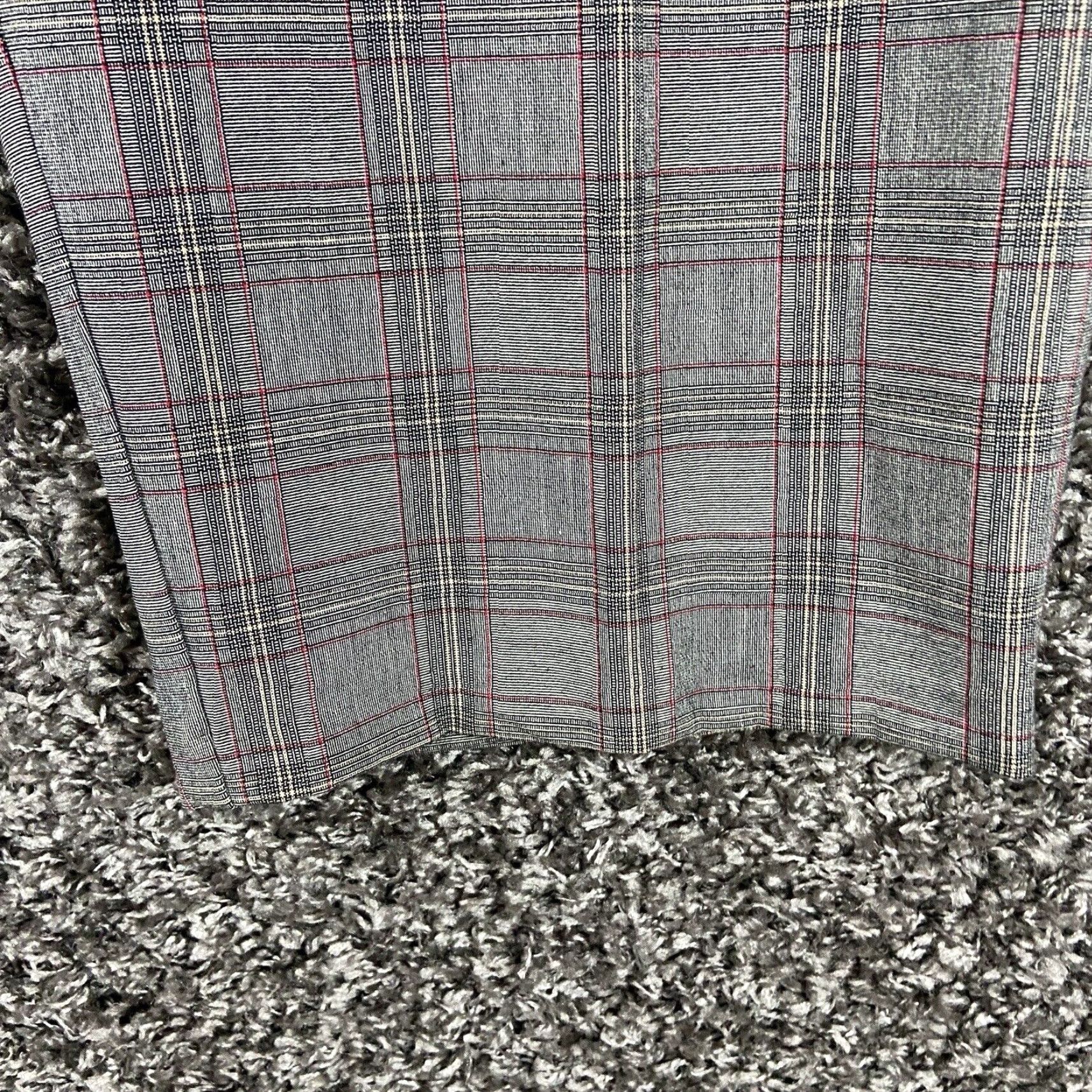 Vintage VINTAGE? No — Actually: Sage Harbor Dress Pants Gray Plaid Women Adult 24 Regular Gray Plaid Dress Pants Women 24 Size 42" / US 20 - 2 Thumbnail