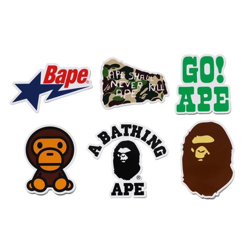 Bape Bape Sticker Set Size ONE SIZE - 1 Thumbnail