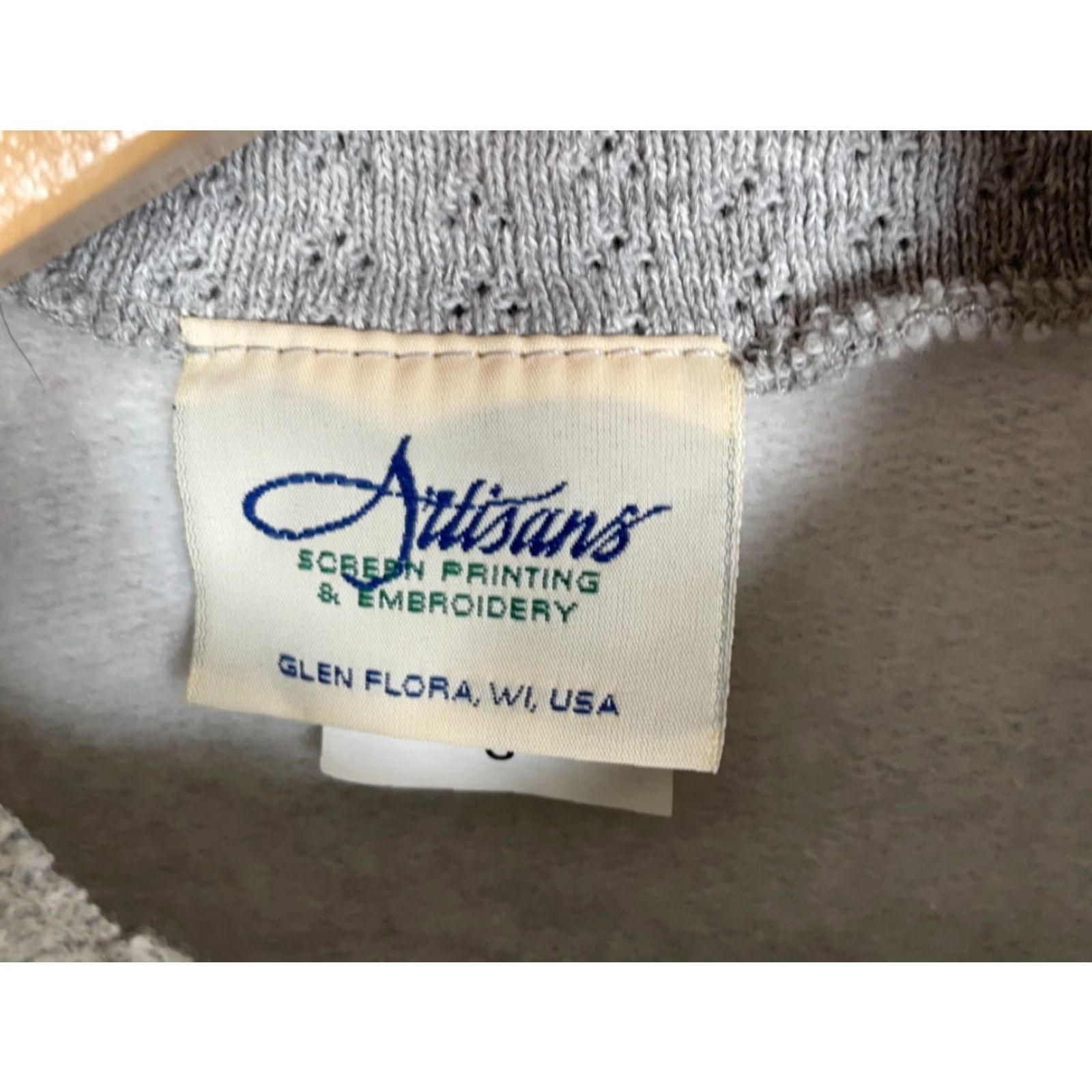 Vintage VINTAGE Artisan's Sweatshirt Women's Small AOP All Over Print 90s Scenic Lighthouse Geometric Print Cap Collared Pullover Navy Gray/Multi Size S / US 4 / IT 40 - 3 Thumbnail