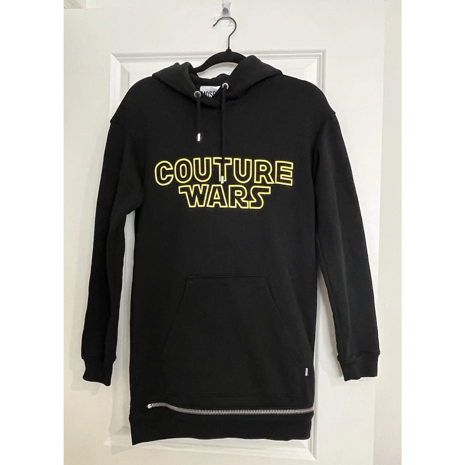 Moschino Moschino Couture Wars Hoodie W US 4 Black Star Wars Longline Size S / US 4 / IT 40 - 1 Thumbnail