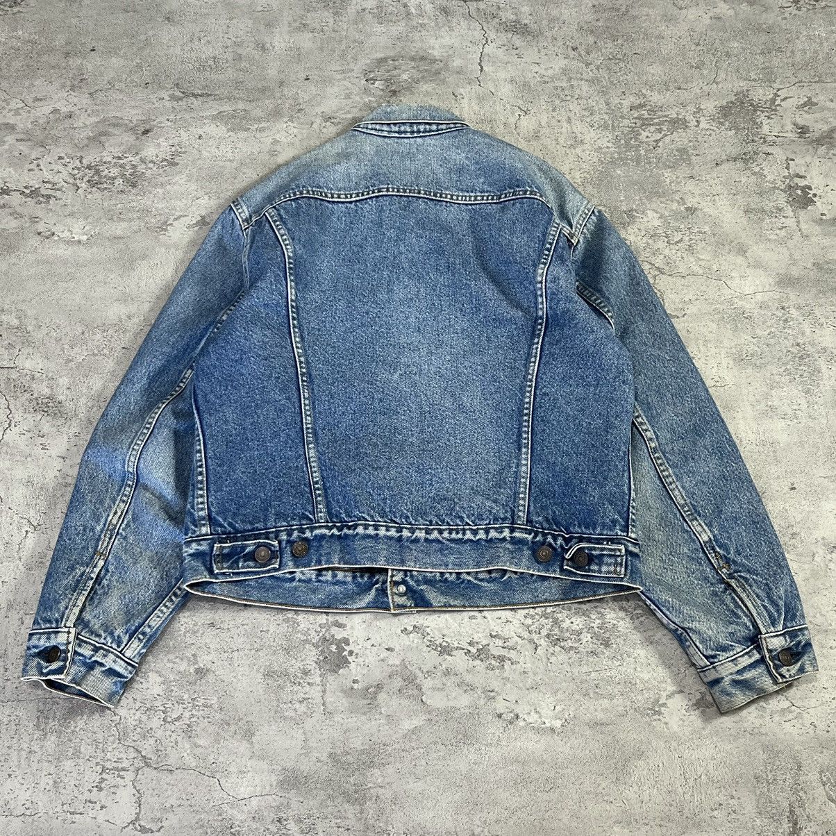 Levi's Vintage Clothing Vintage Levis Flannel Blanket Lined 90s Denim Jacket Size US XXS / EU 40 - 2 Thumbnail