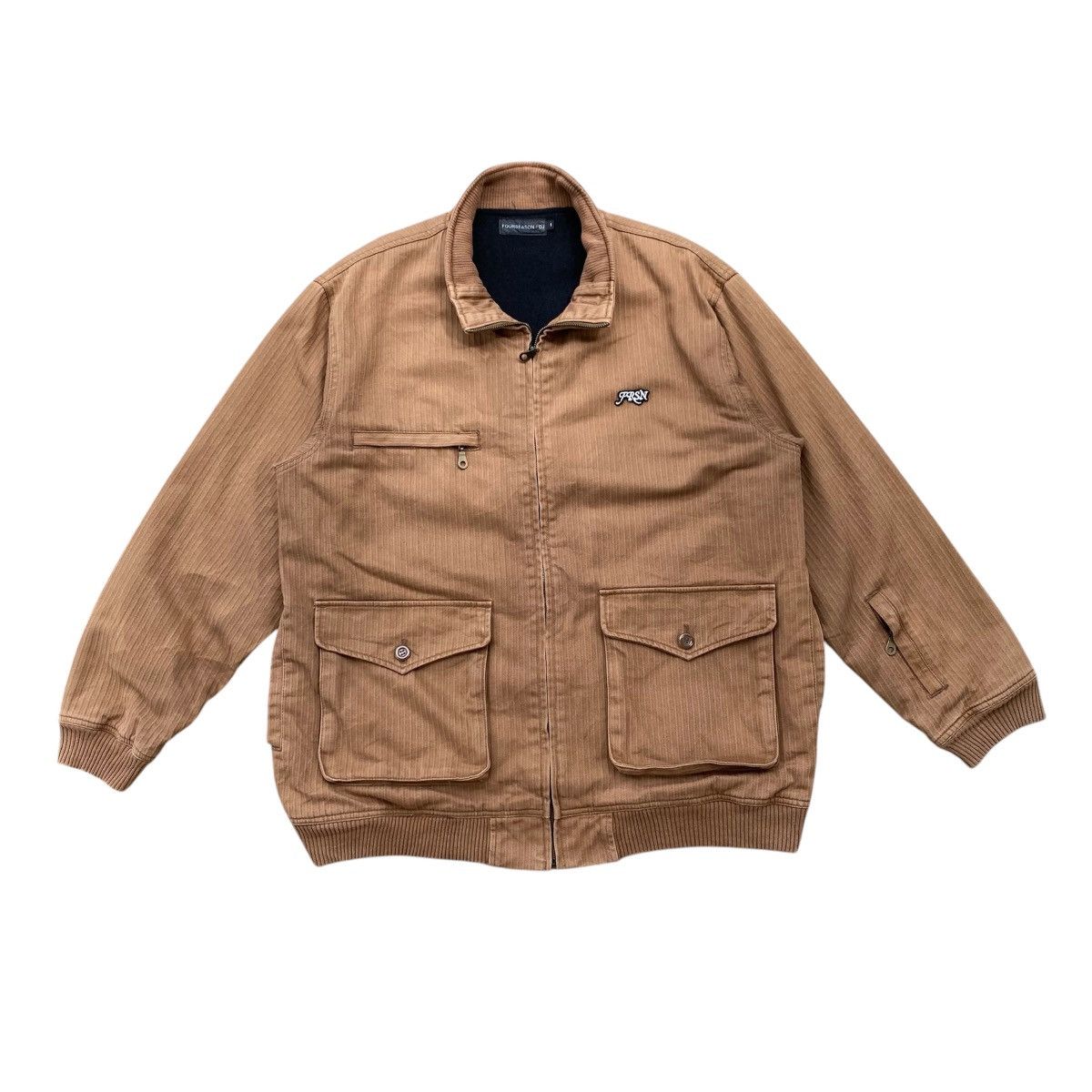 20471120 × Japanese Brand 💥Fourseason Zipper Jacket Size US XL / EU 56 / 4 - 1 Thumbnail